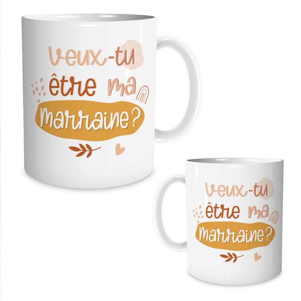 Mug Veux Tu Etre Ma Marraine