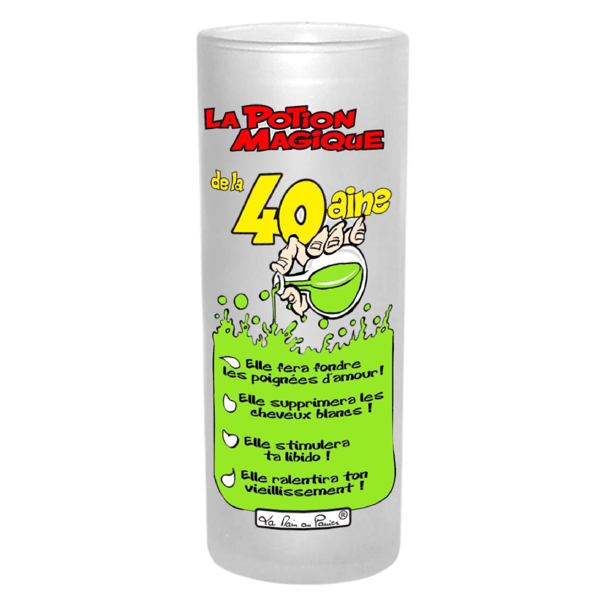 Verre potion magique 40 aine