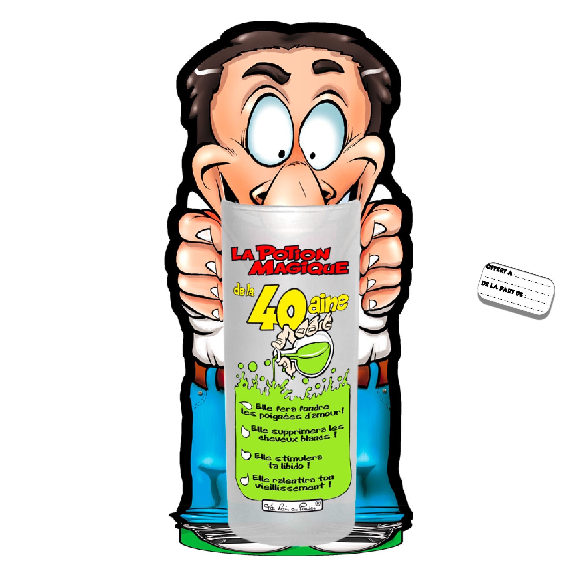 Verre potion magique 40 aine