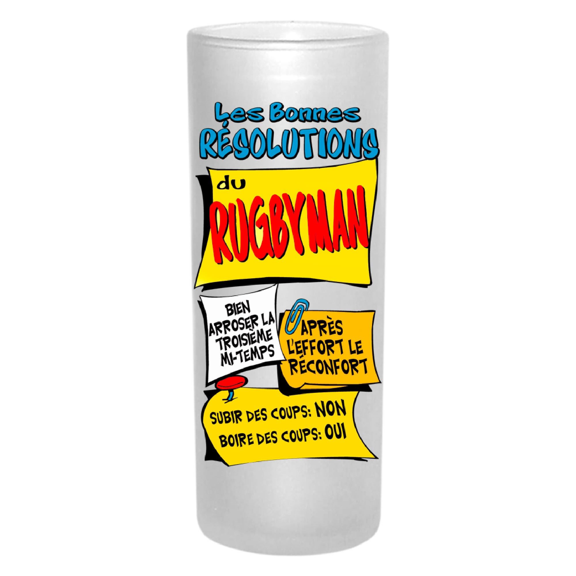 Verre resol rugbyman