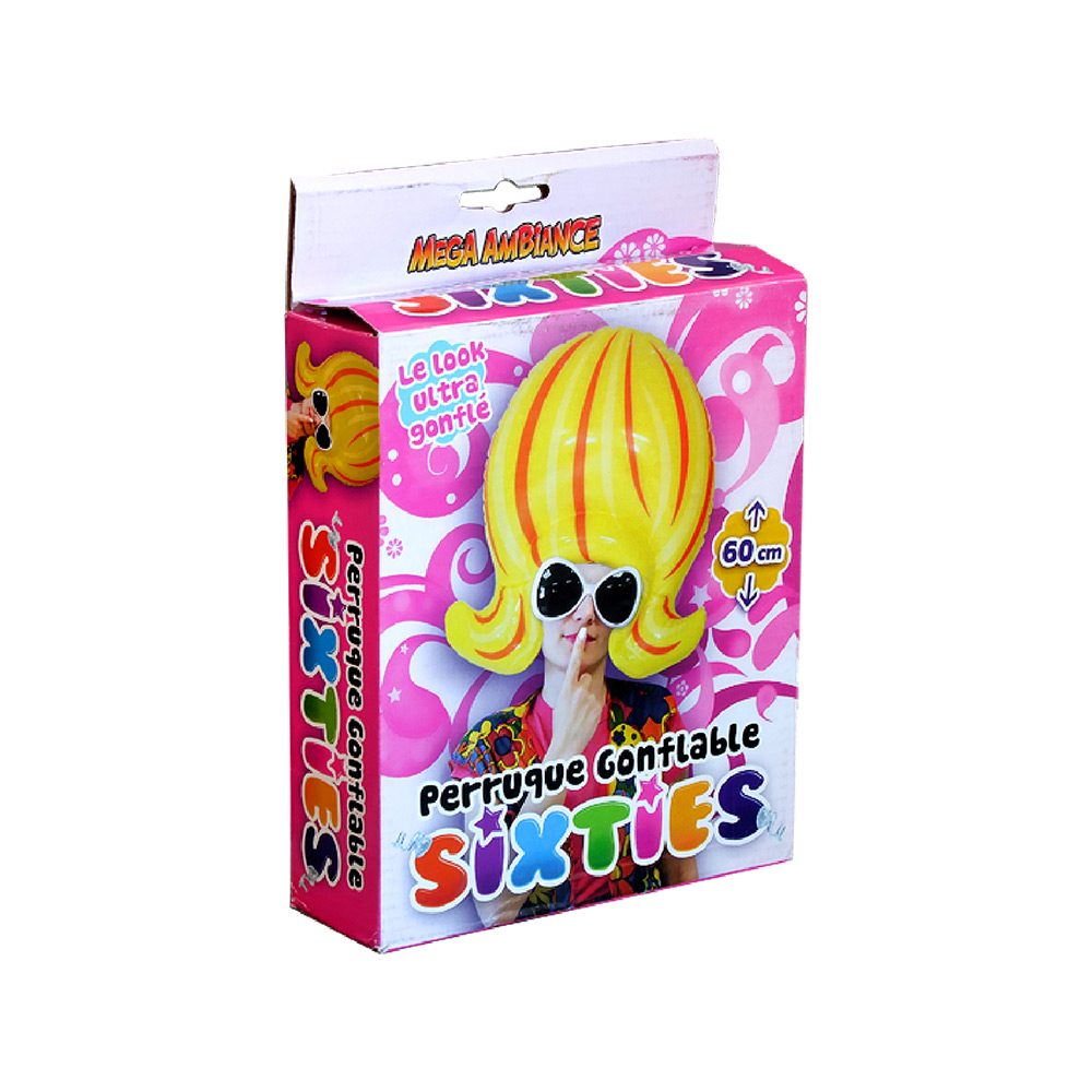 Perruque gonflable blonde