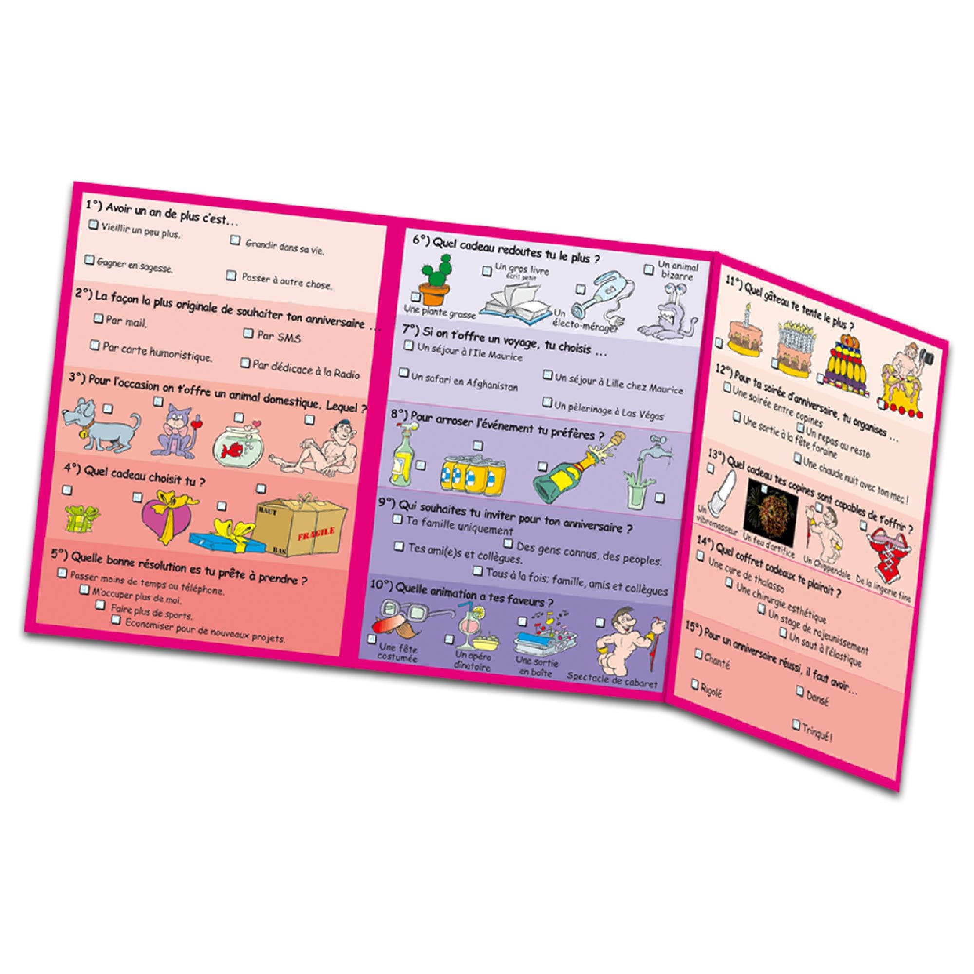 Test verite anniversaire femme