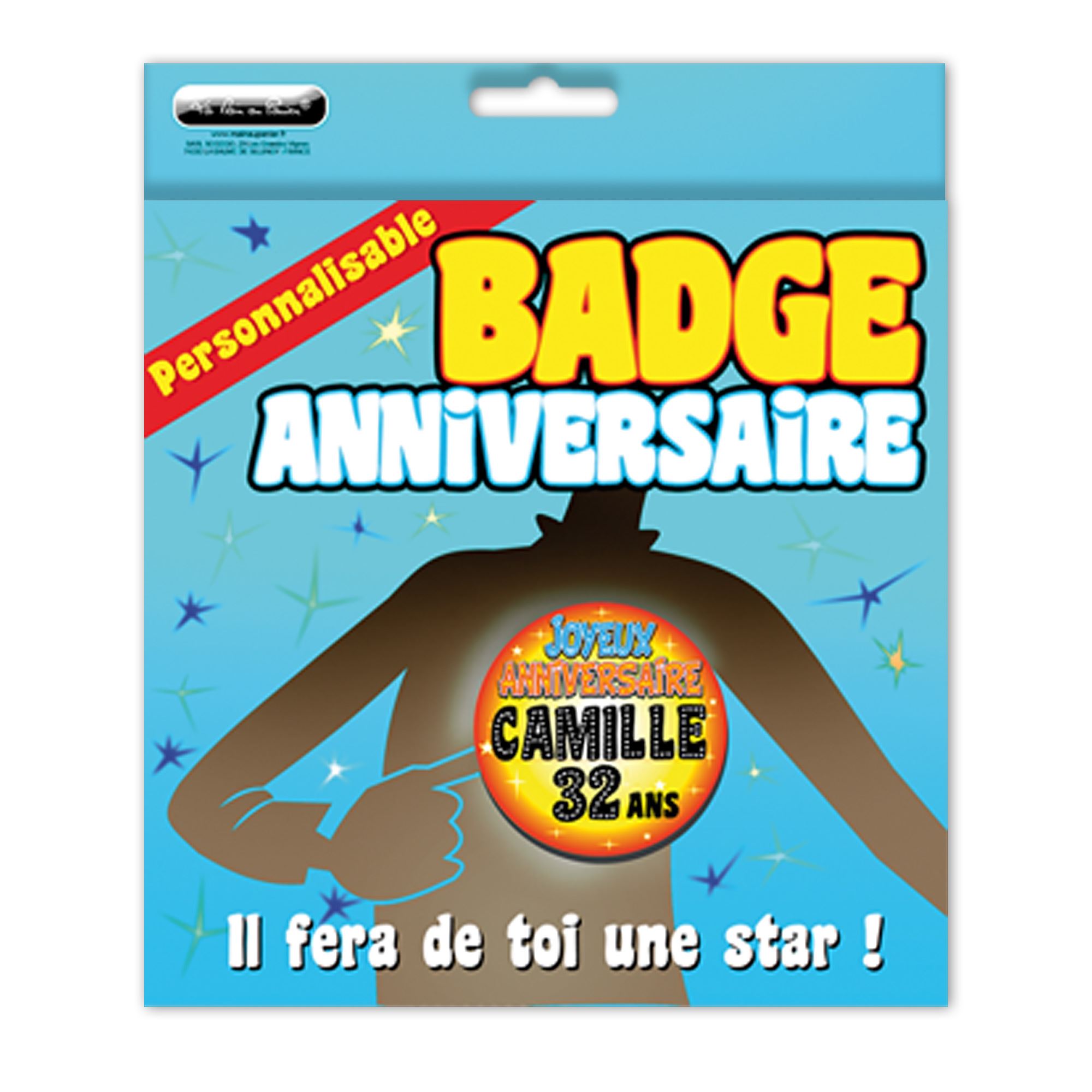 Badge anniversaire personne