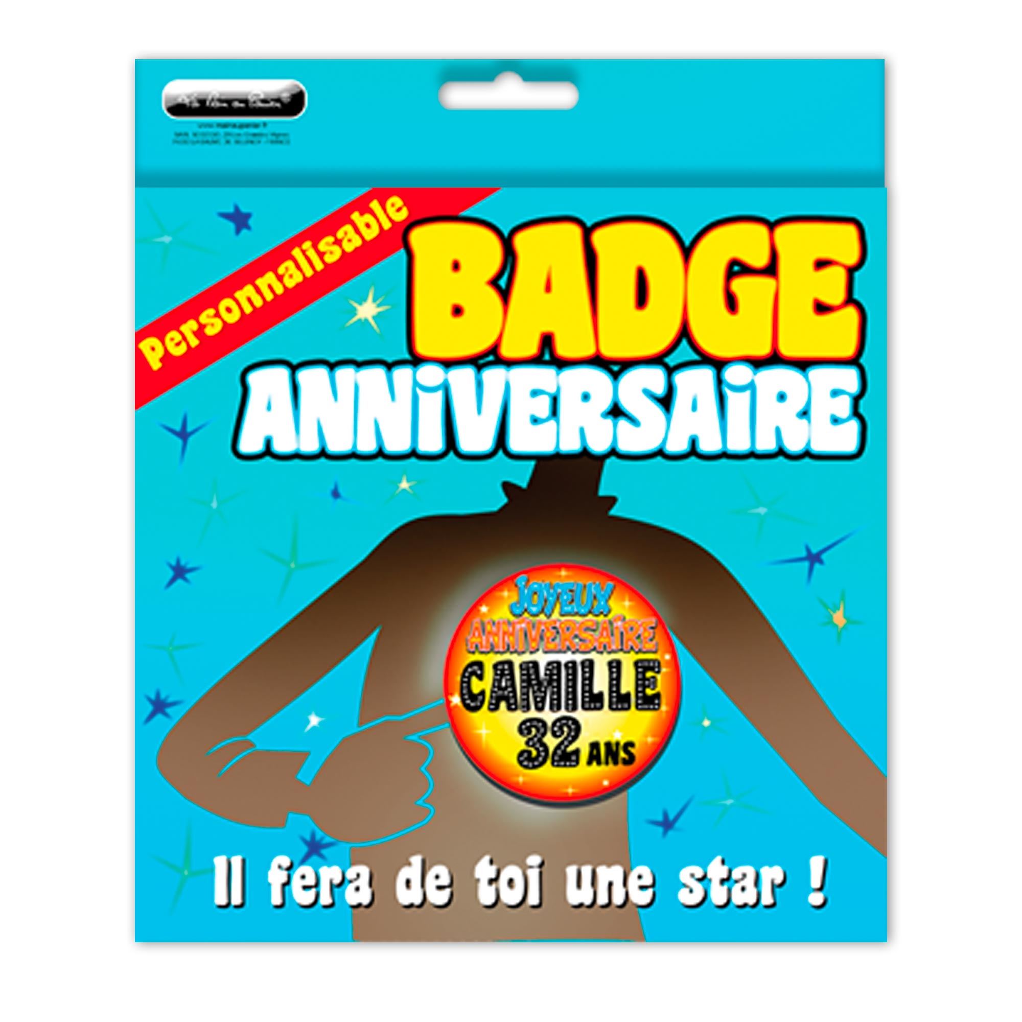 Badge anniversaire personne