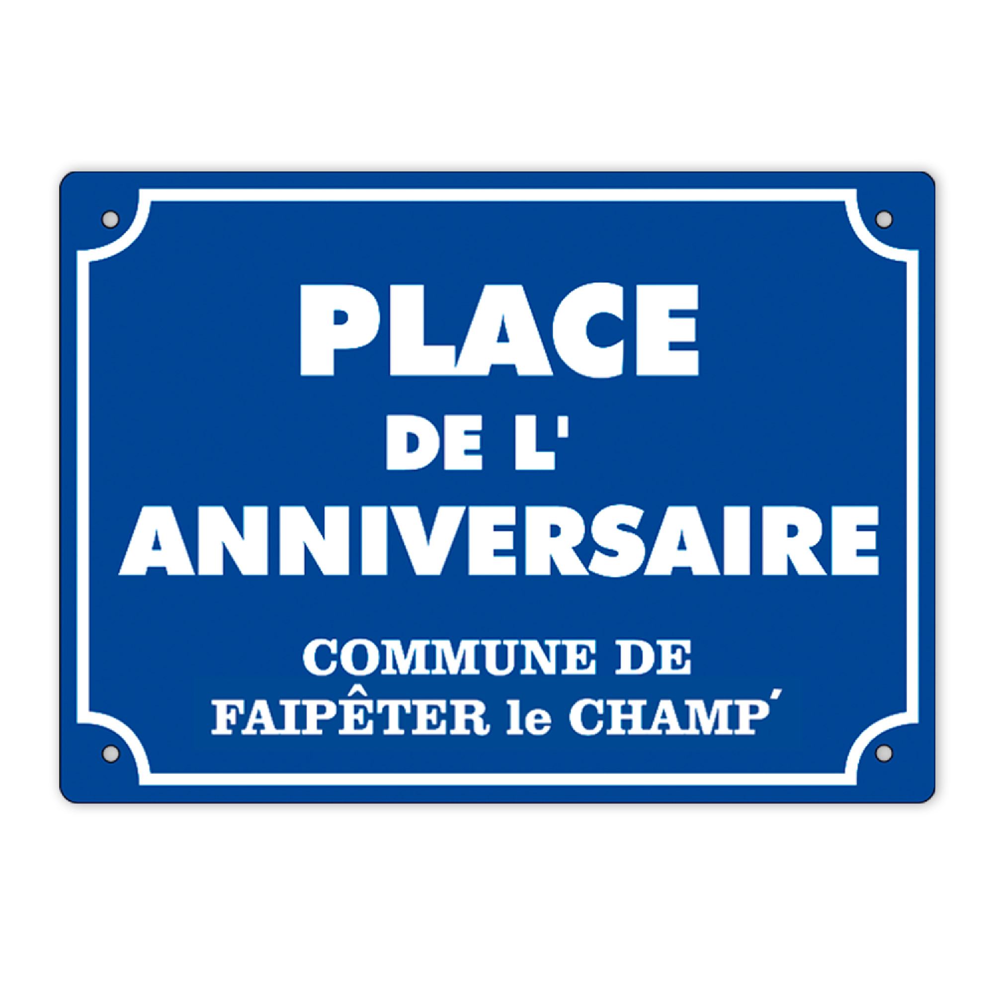 Plaque rue anniversaire