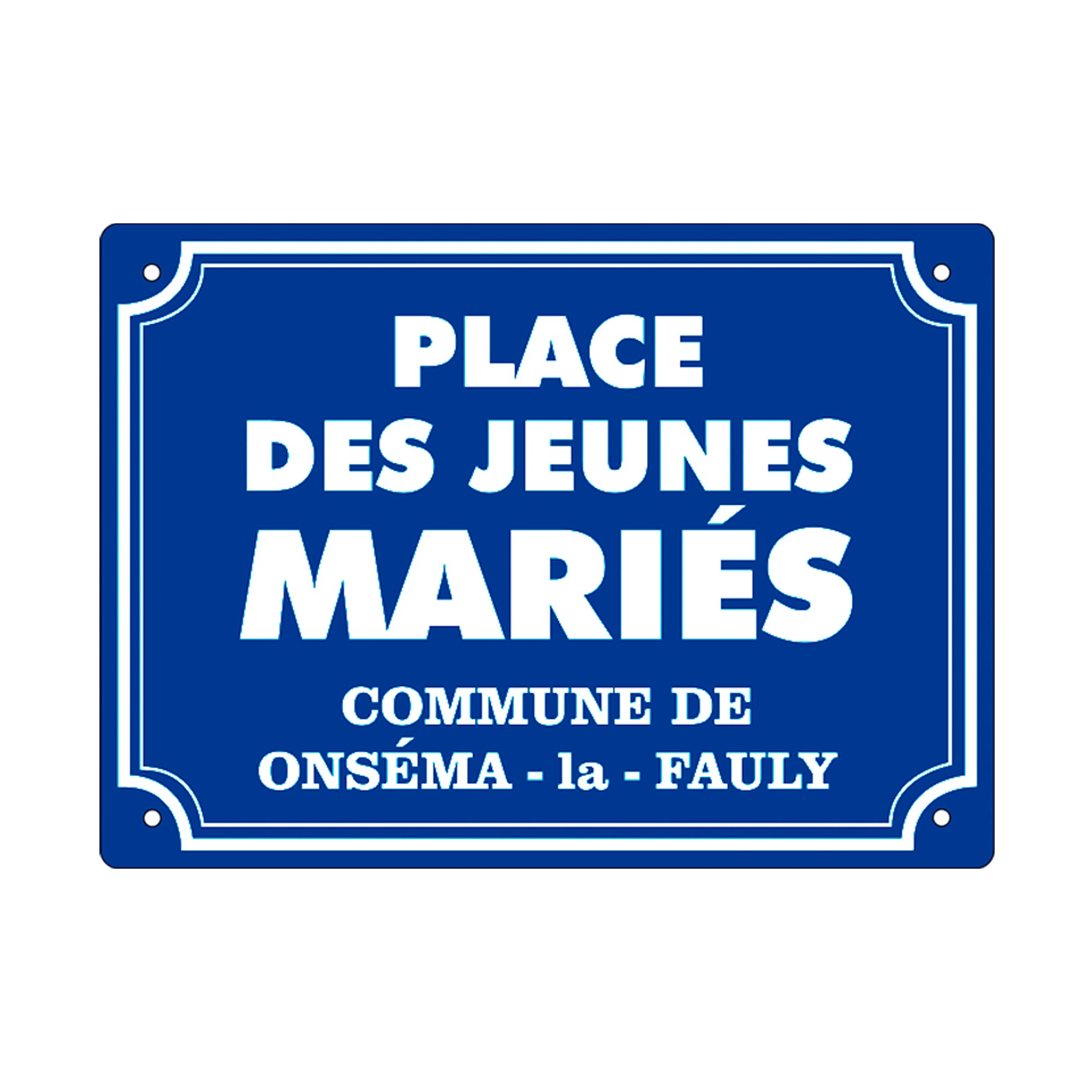 Plaque rue jeunes maries