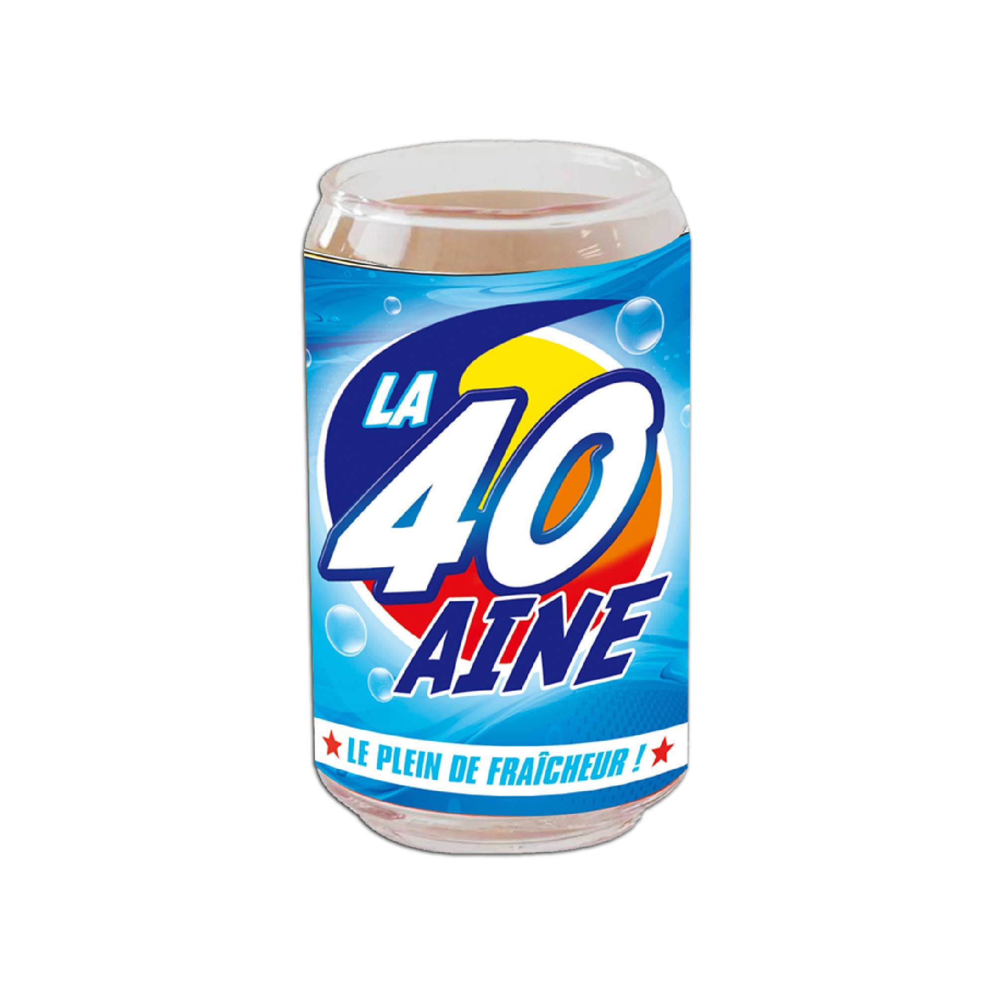 Verre canette 40 aine