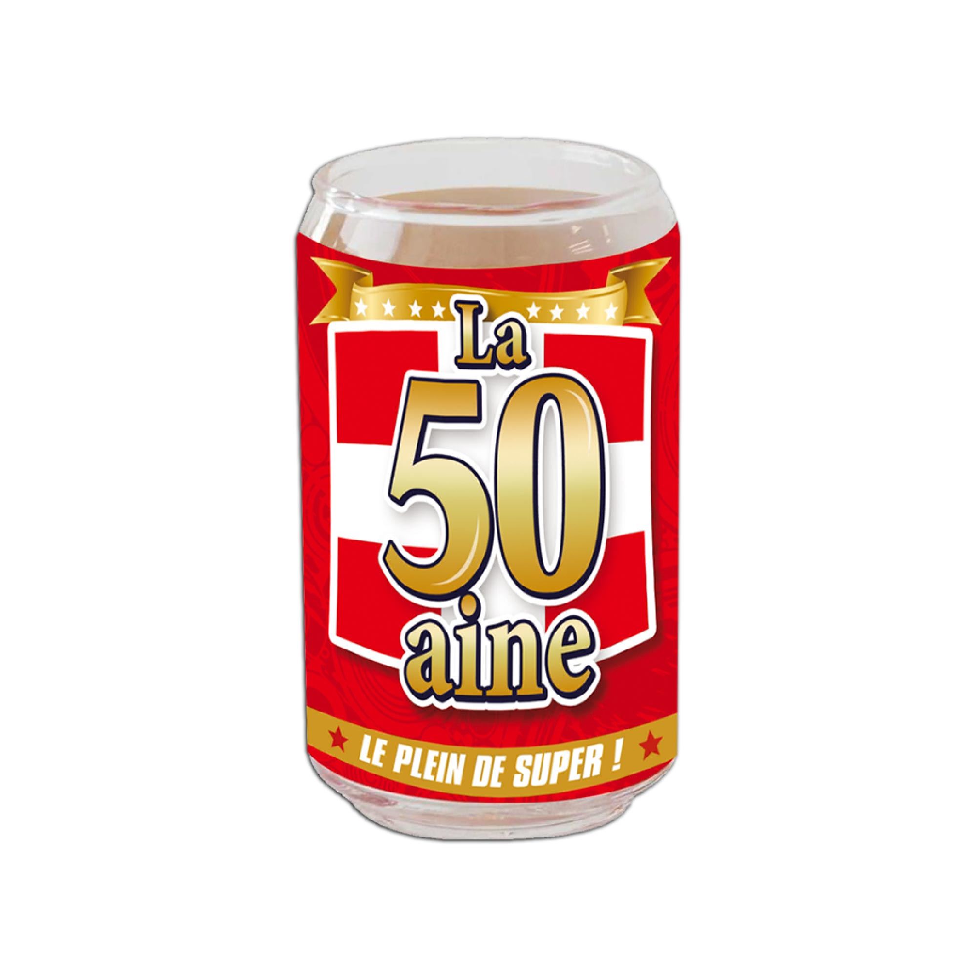 Verre canette 50 aine