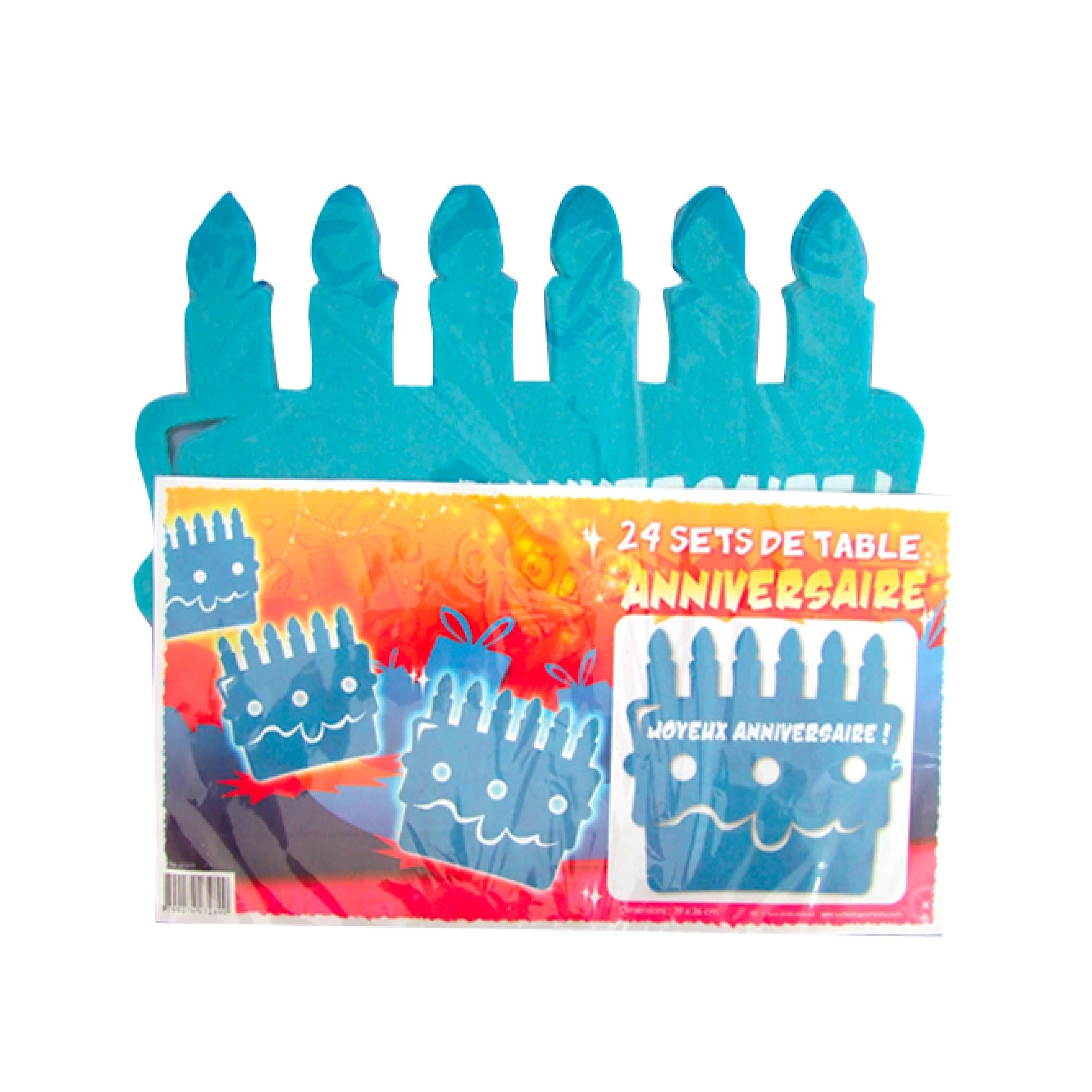 Sachet 24 sets detable gateau