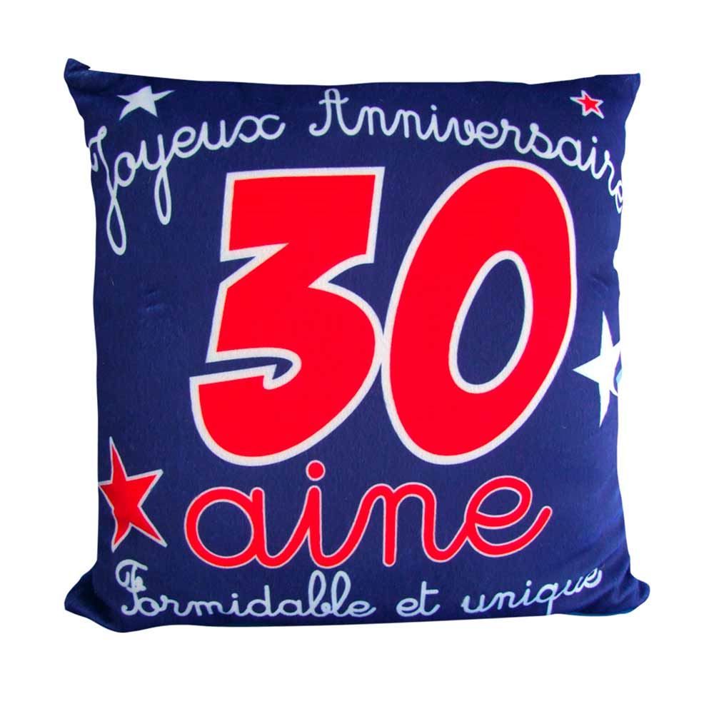 Coussin bleu 30aine