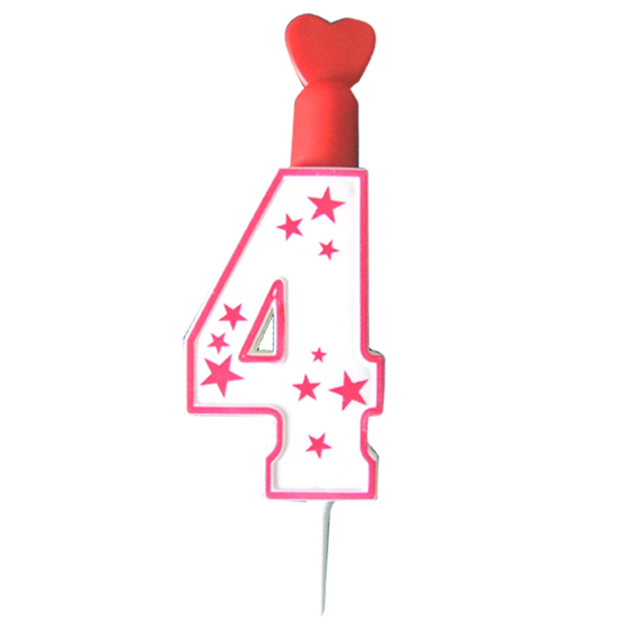 Bougie 4 flamme coloree