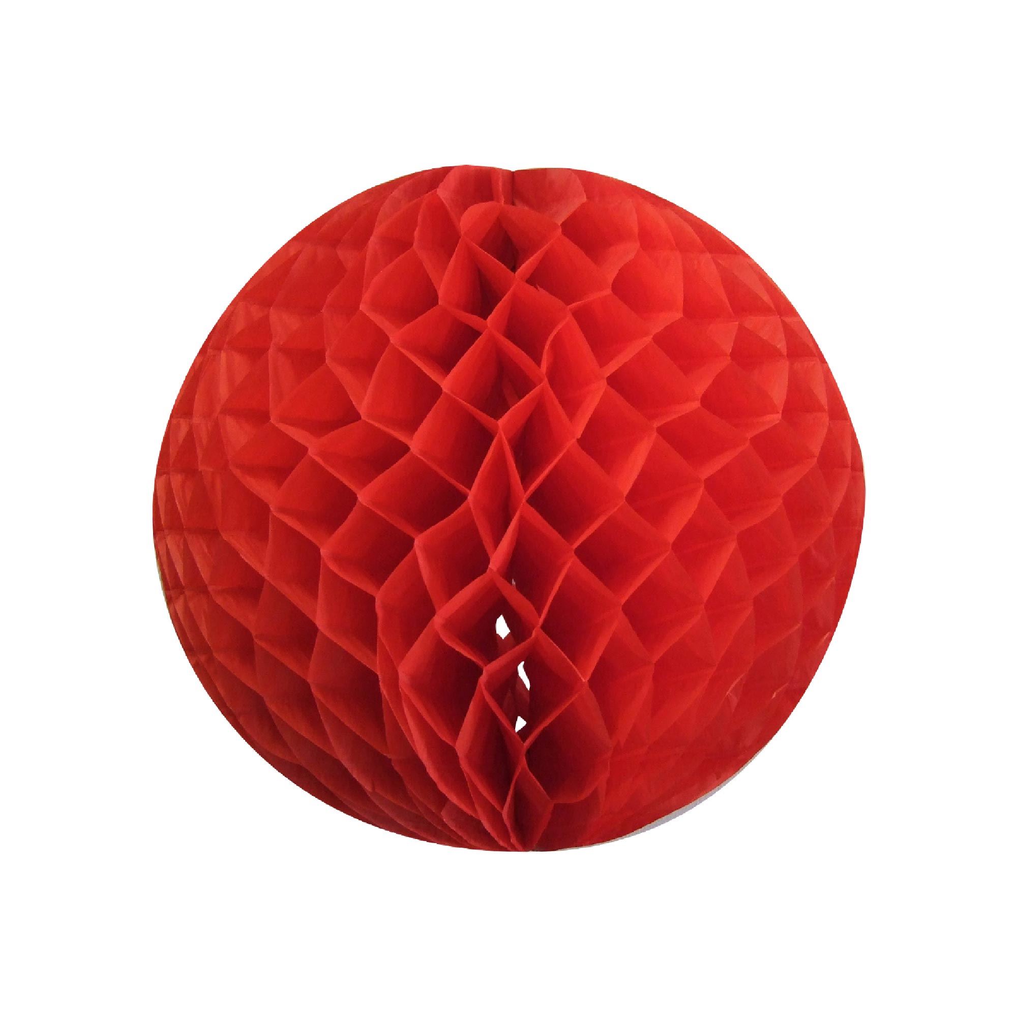 Suspension boule 3d rouge