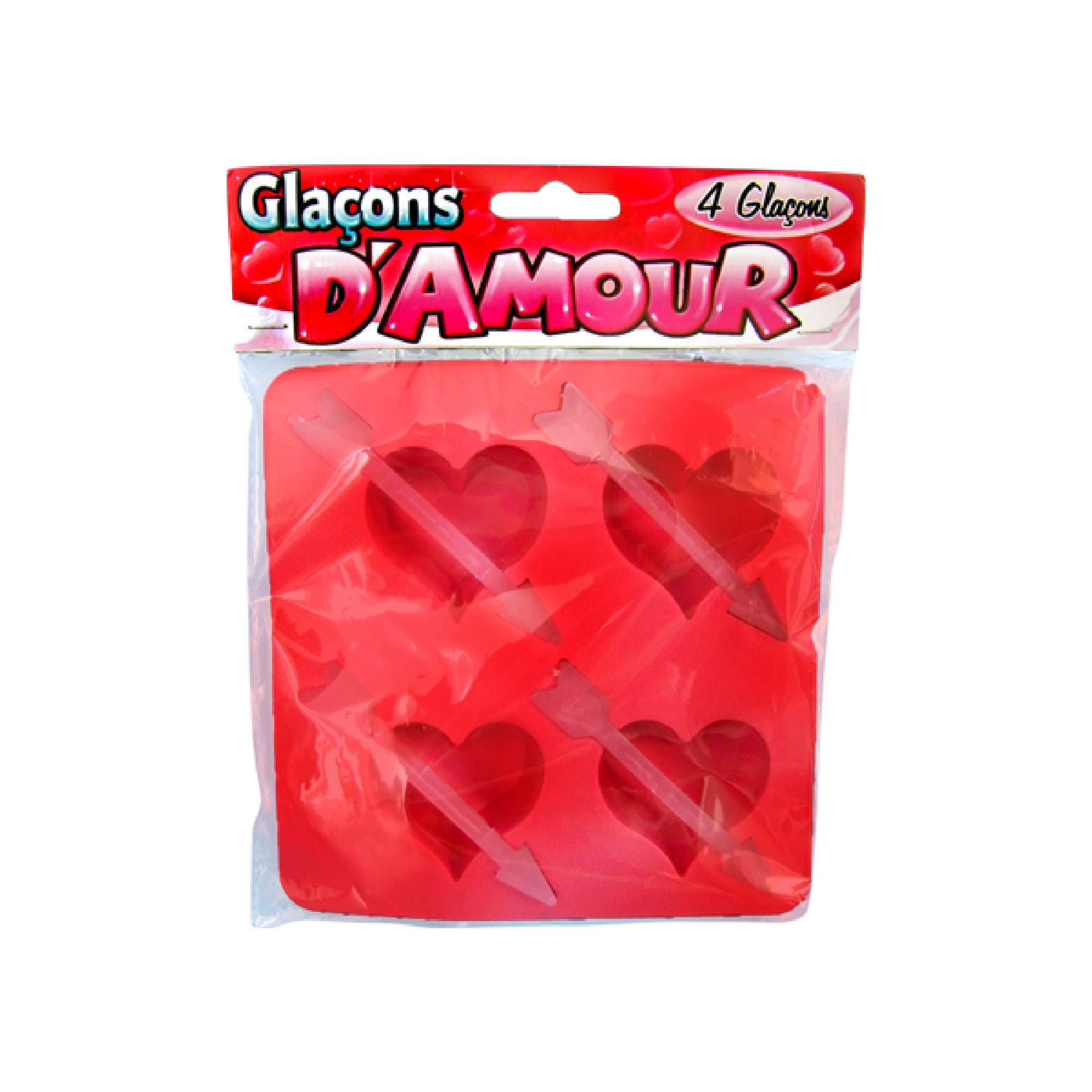 Bac glacons coeur fleche