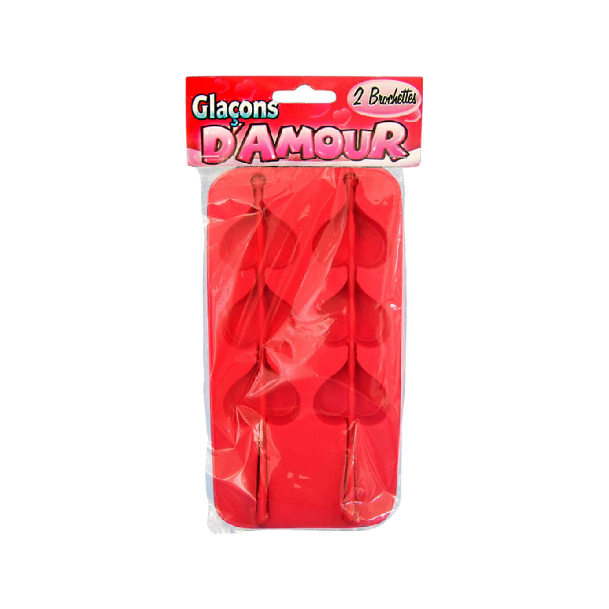 Bac glacon coeur brochette
