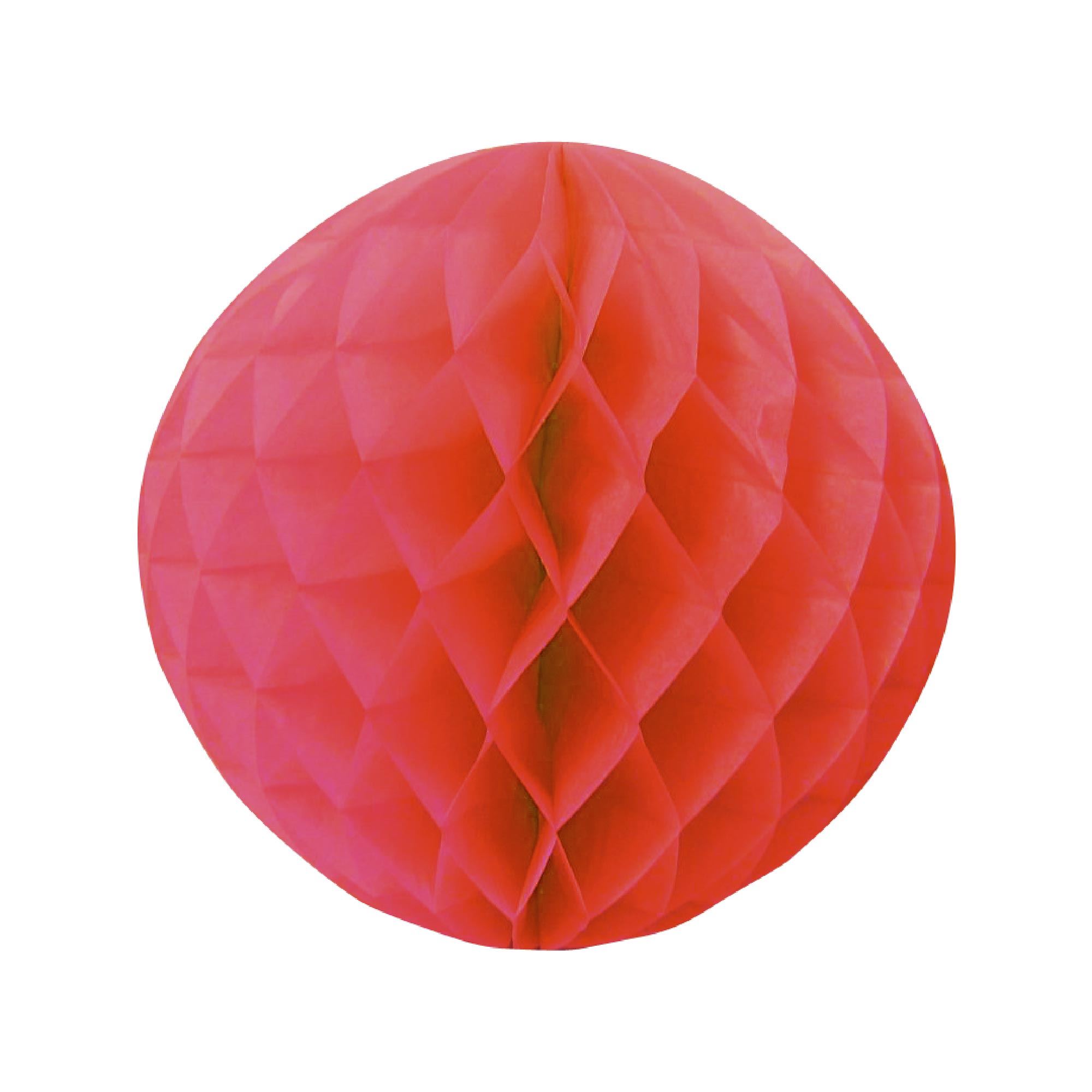 Boule papier 3d rouge