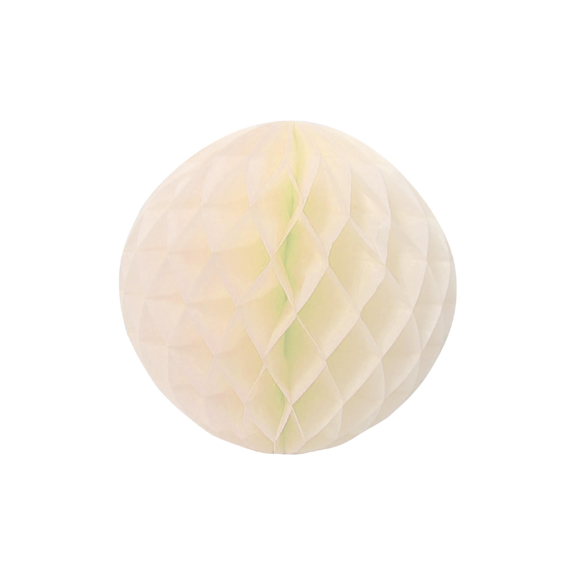 Boule papier 3d ivoire