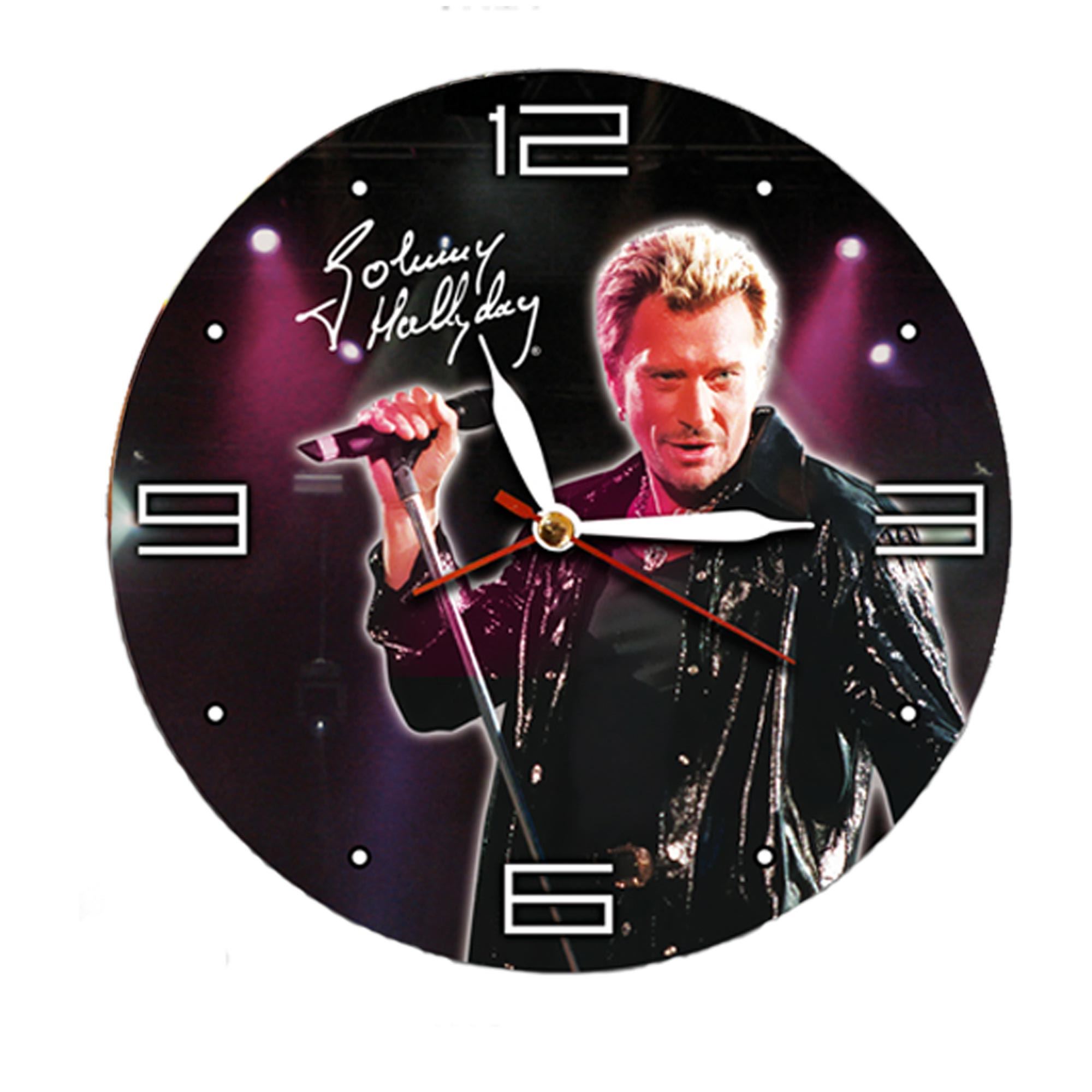 Horloge johnny fond noir