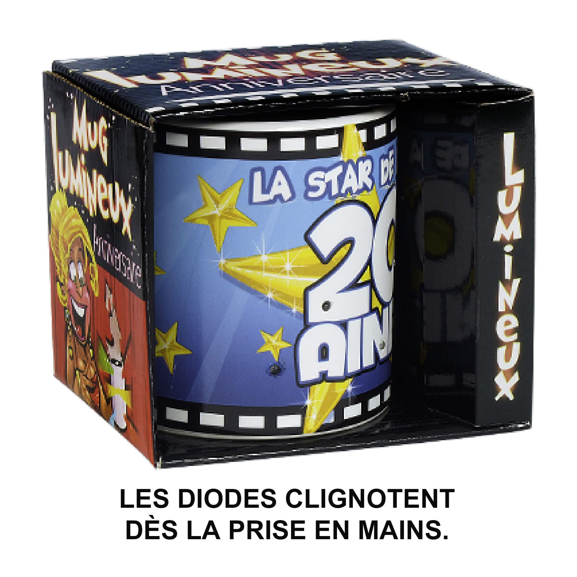Mug lumineux 20 aine