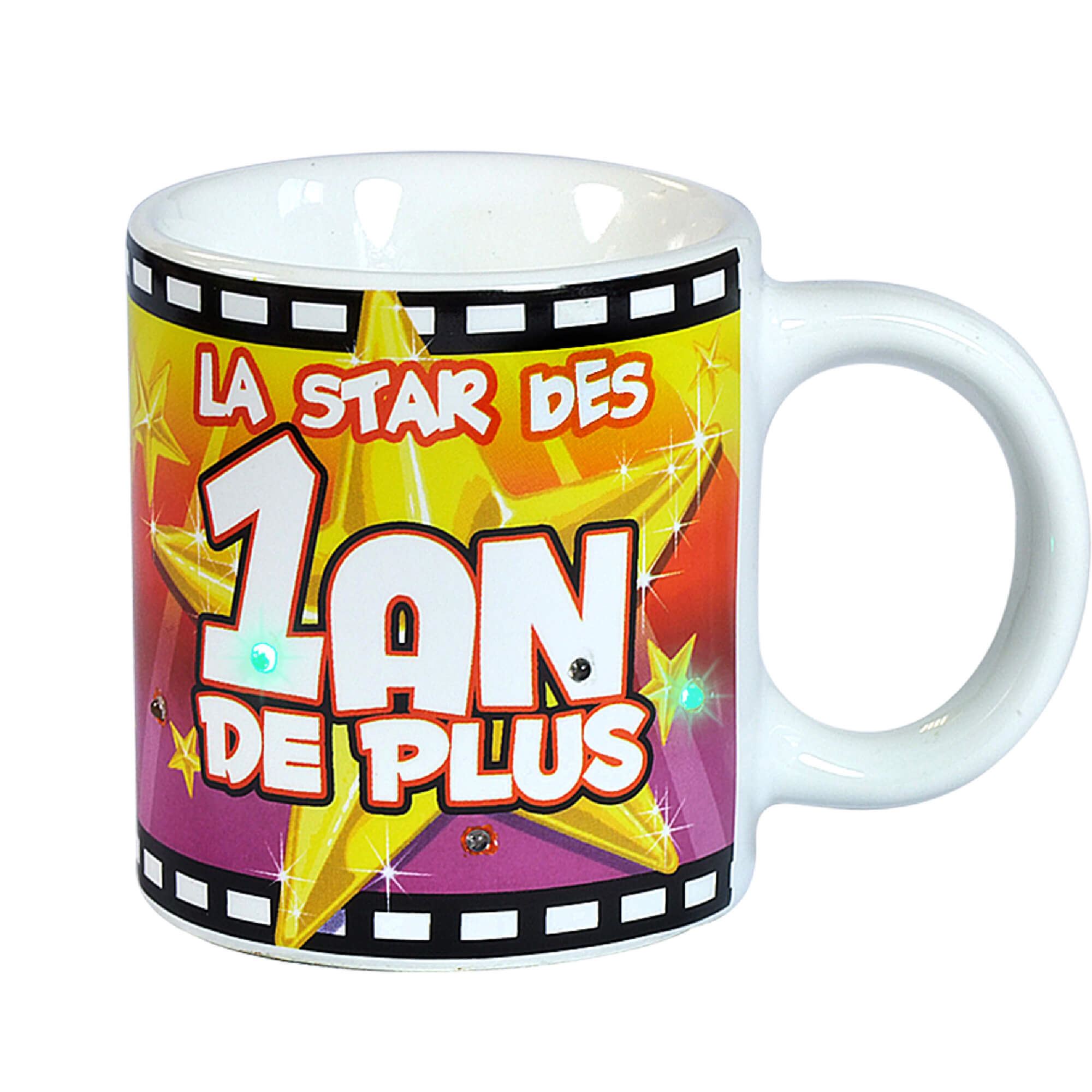 Mug lumineux 1 an de plus