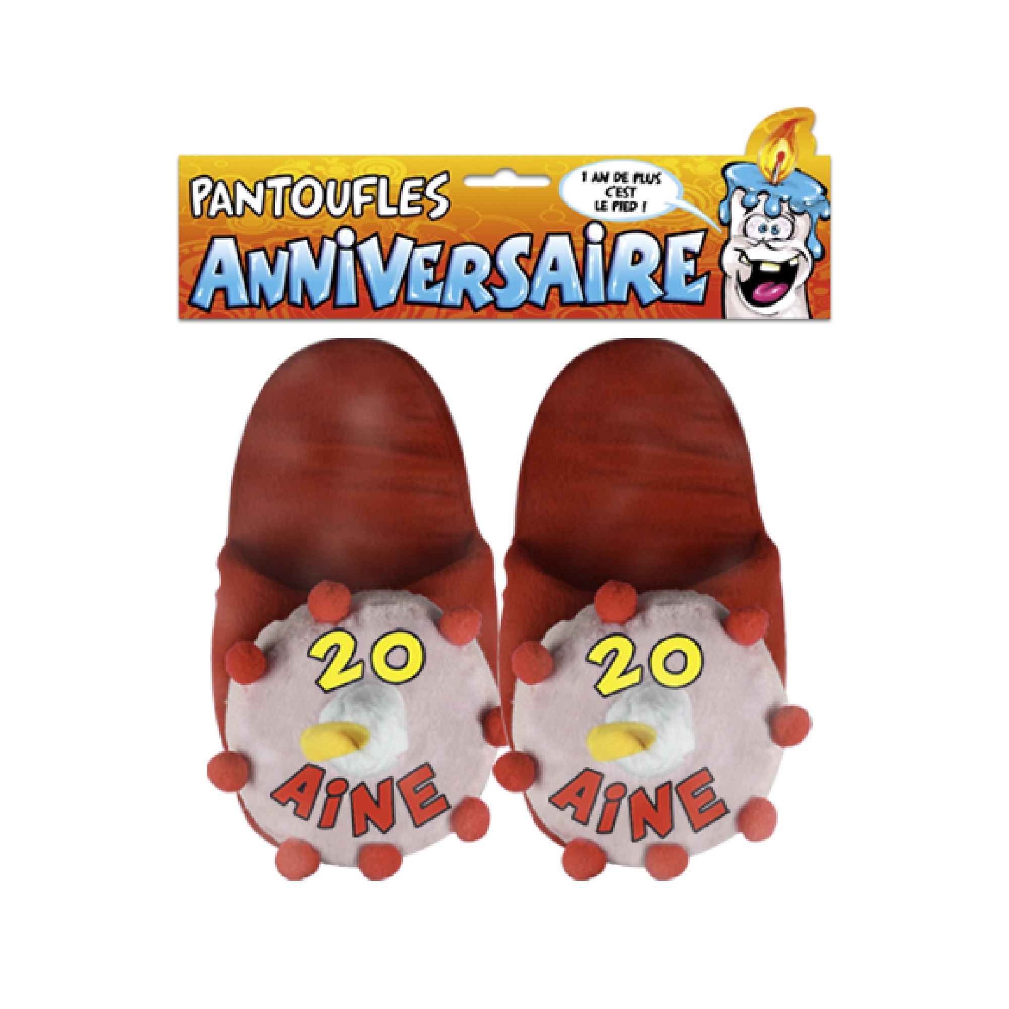 Pantoufles gateau 20 aine