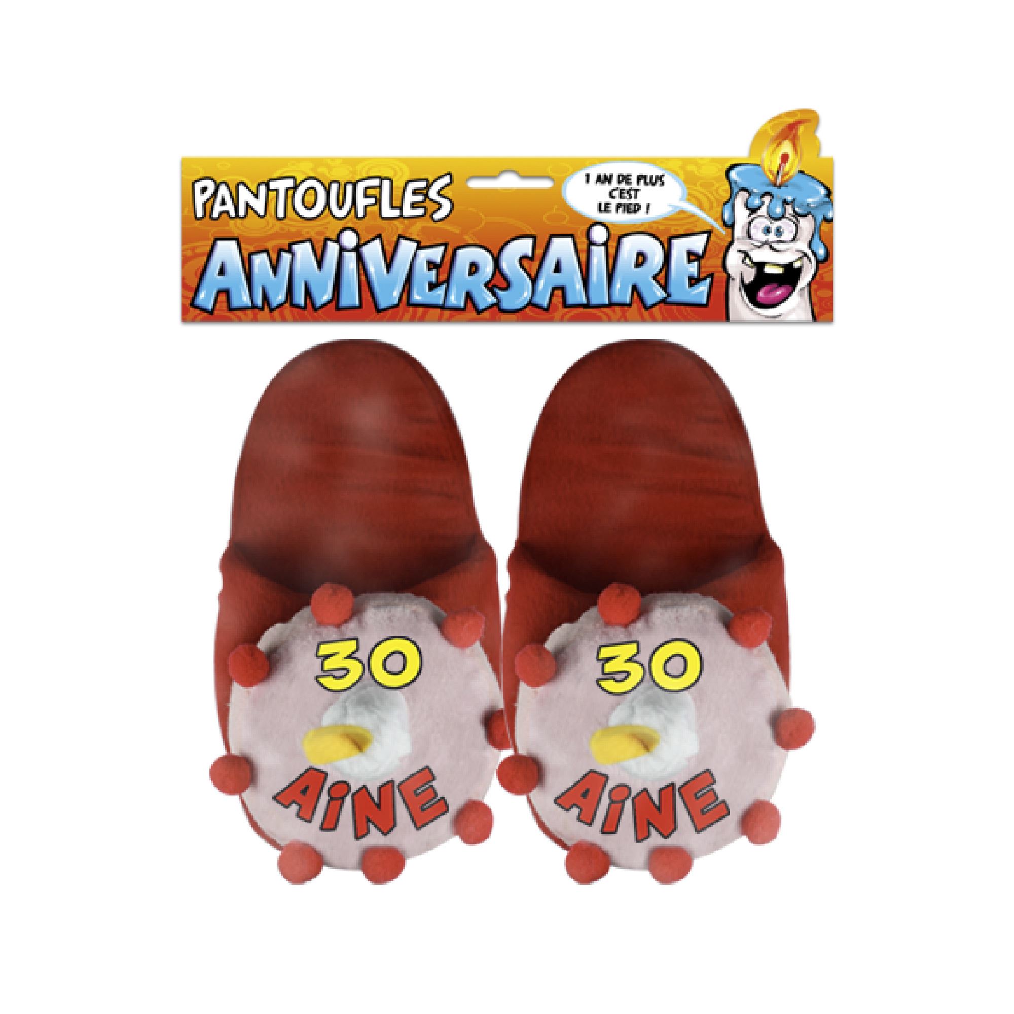 Pantoufles gateau 30 aine
