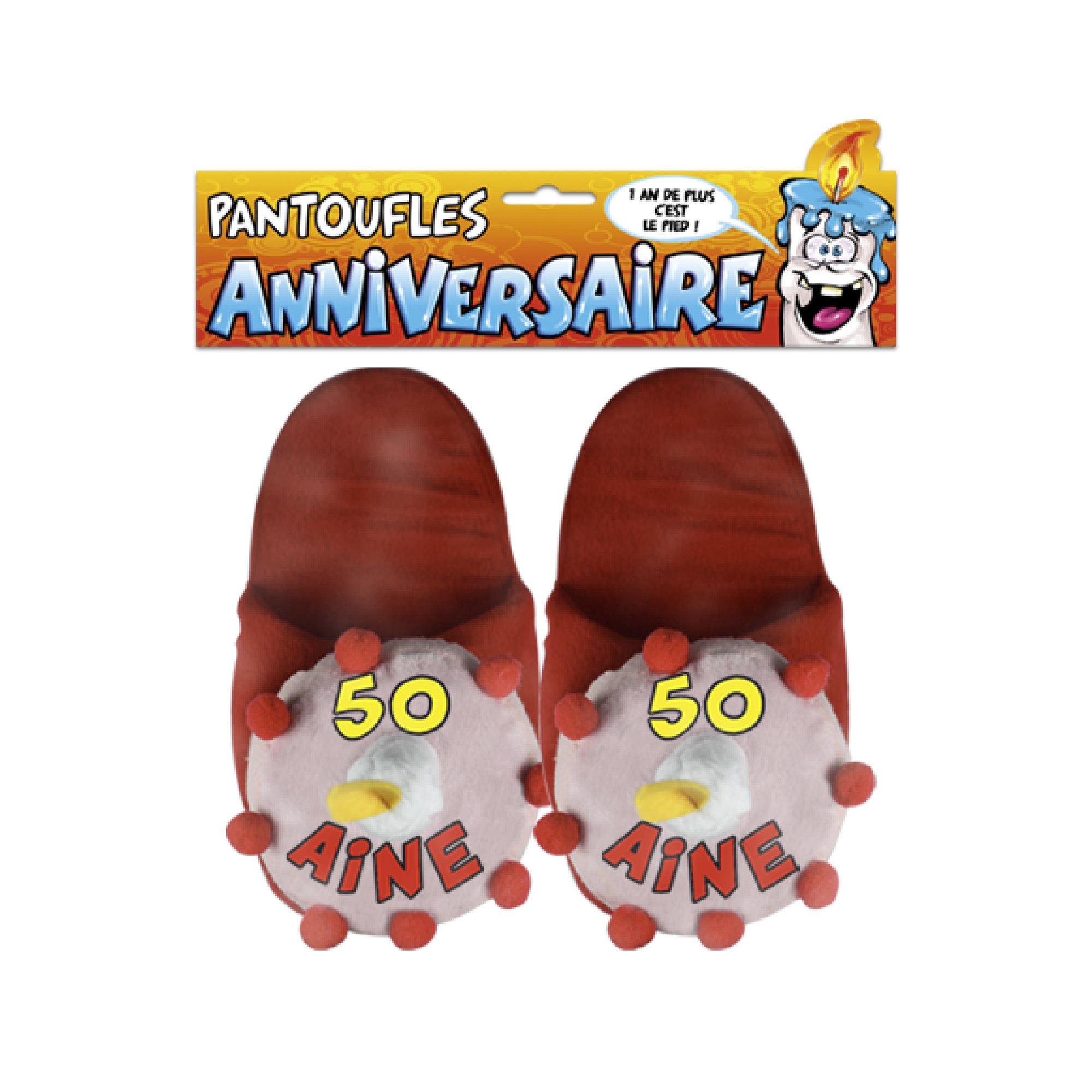 Pantoufles gateau 50 aine