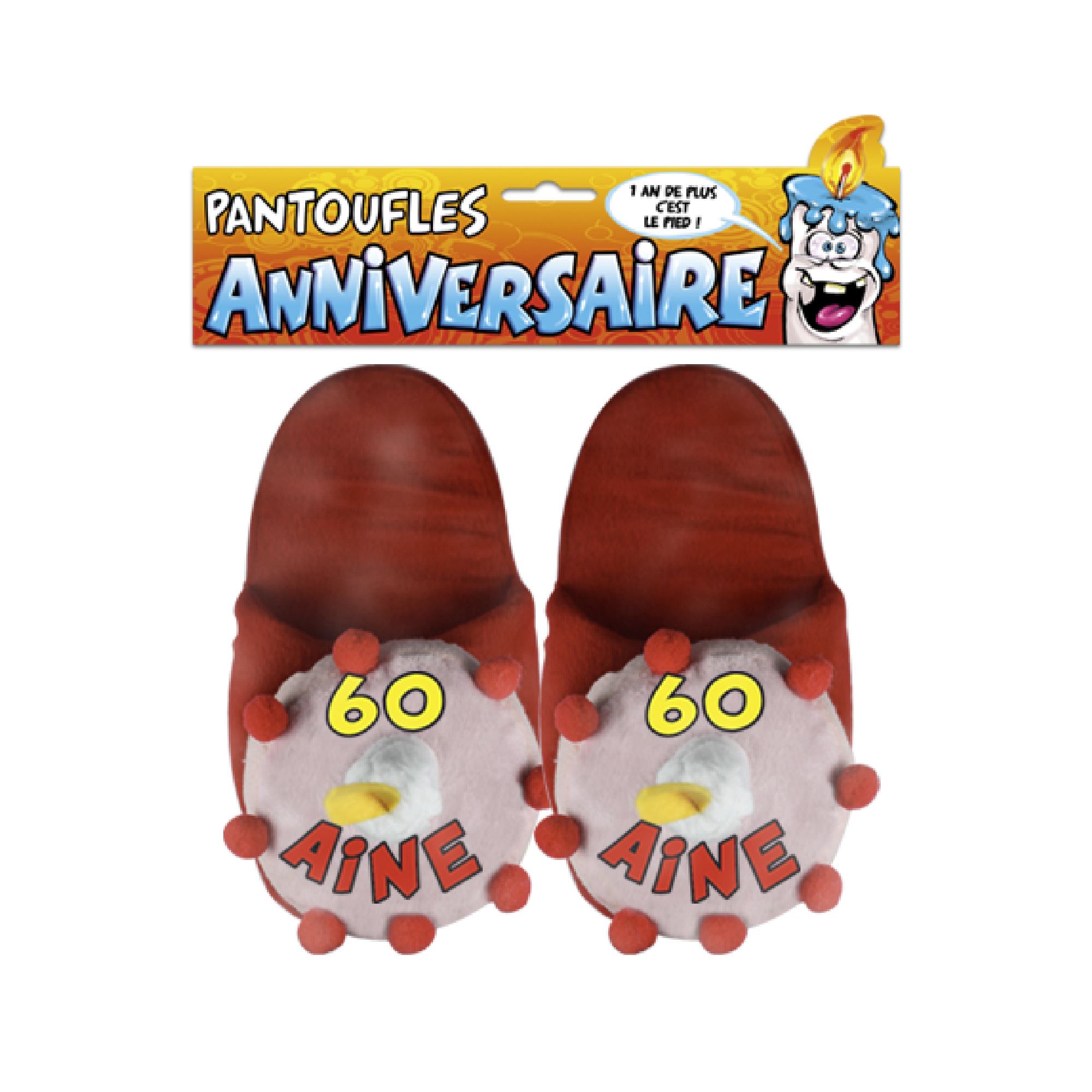 Pantoufles gateau 60 aine