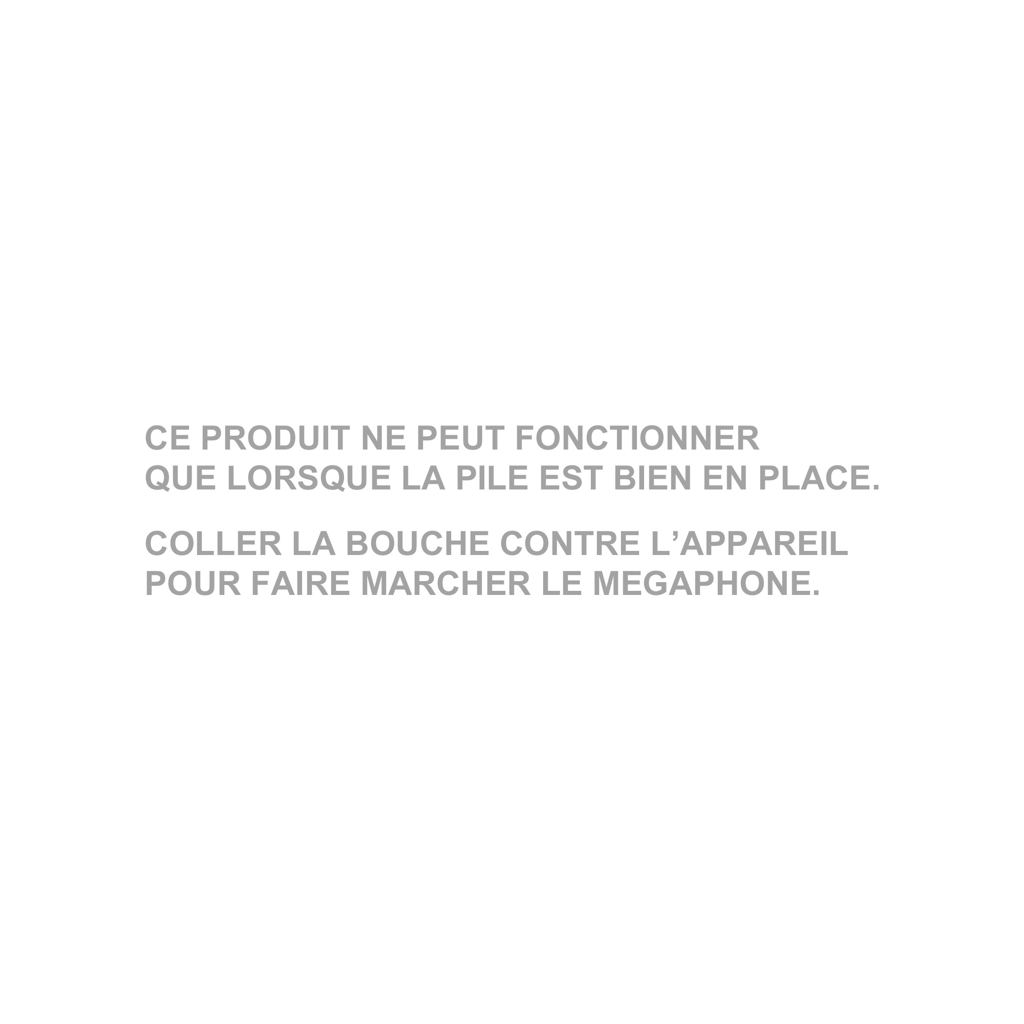 Super megaphone change voix