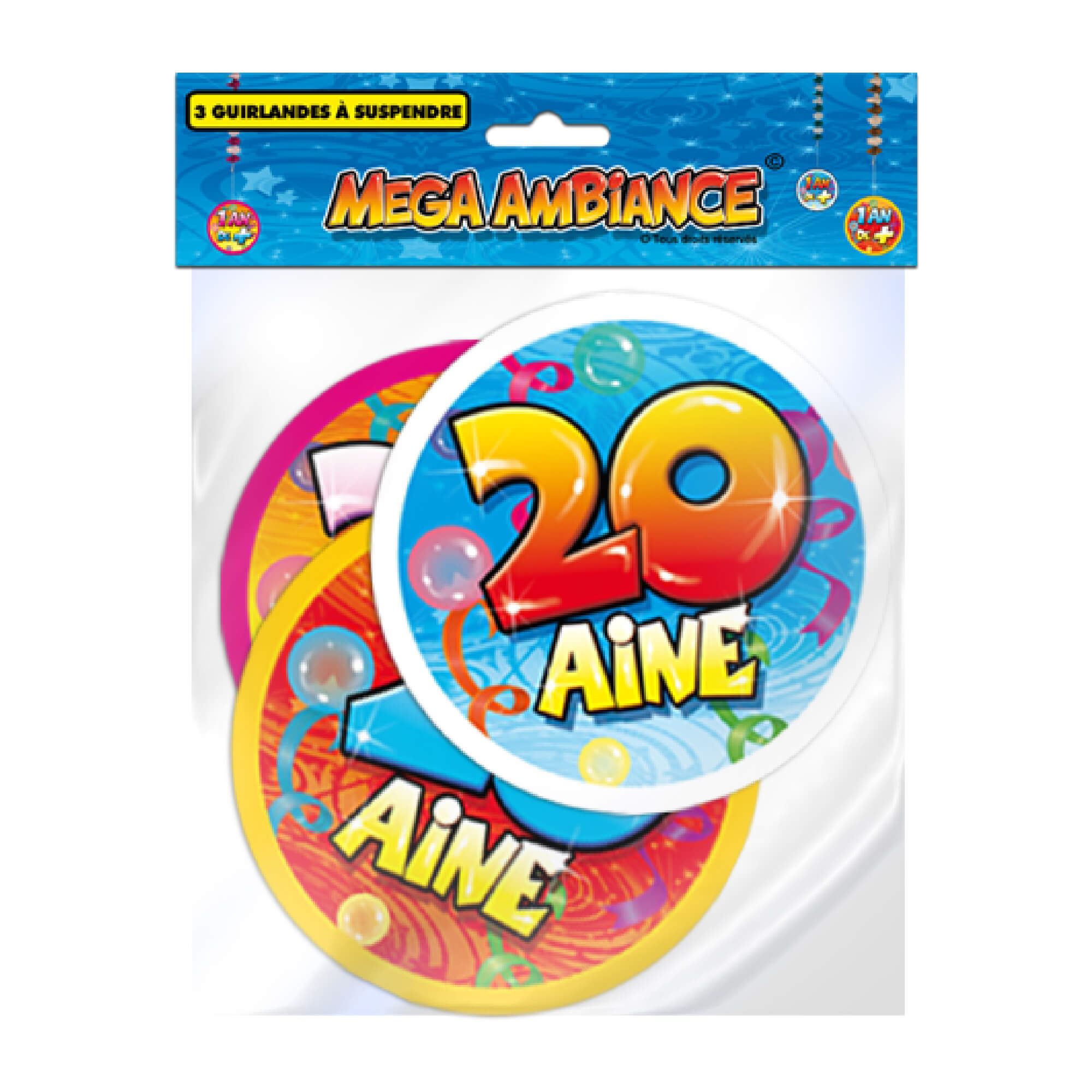 Sachet 3 guirlande 20 aine