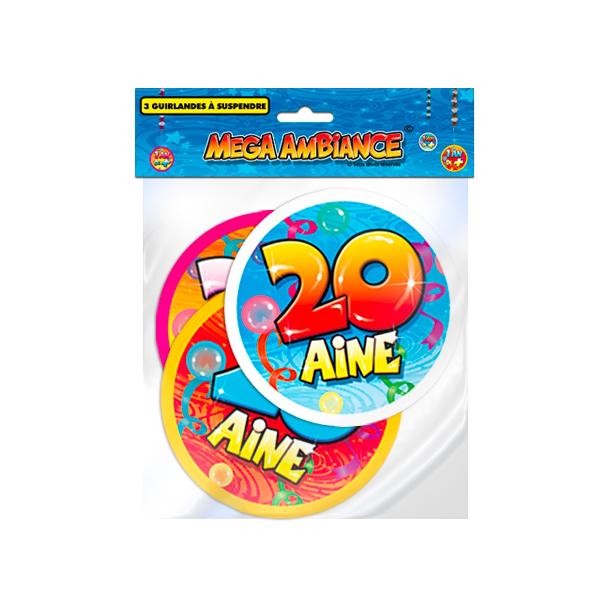 Sachet 3 guirlande 20 aine
