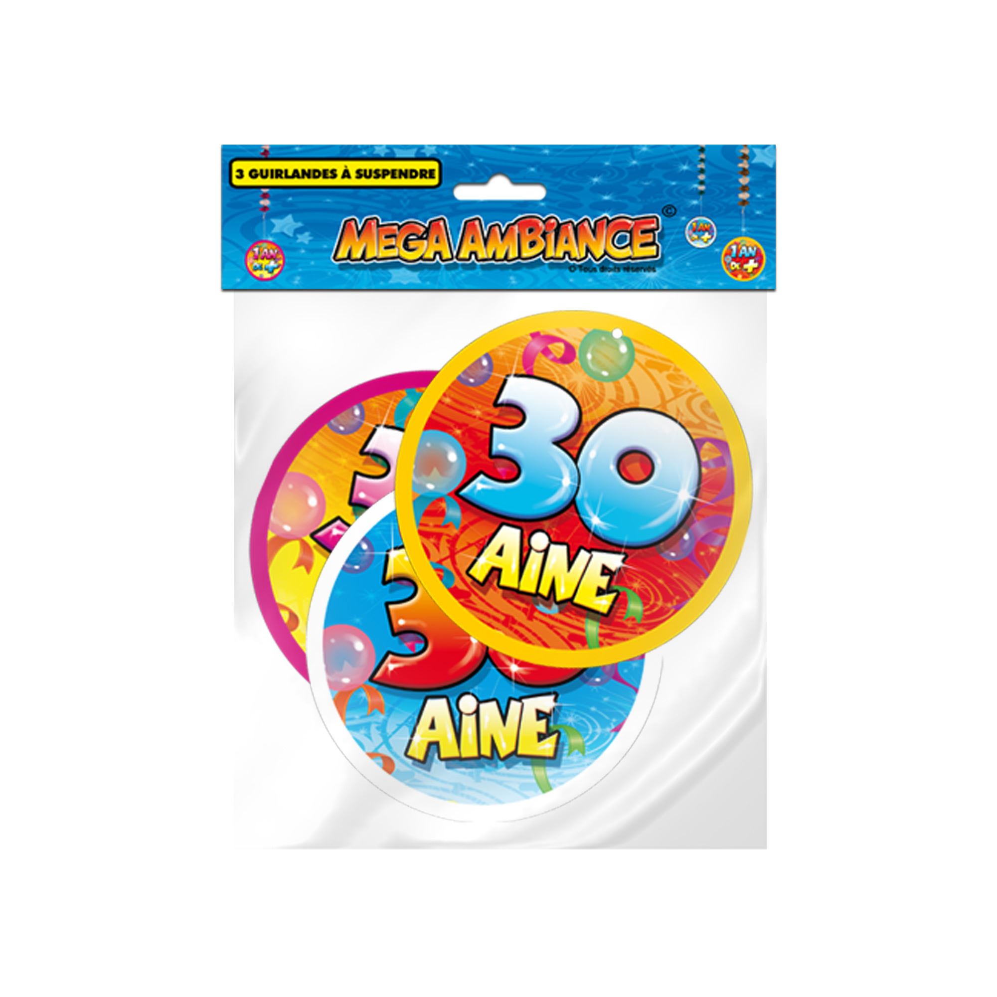 Sachet 3 guirlande 30 aine