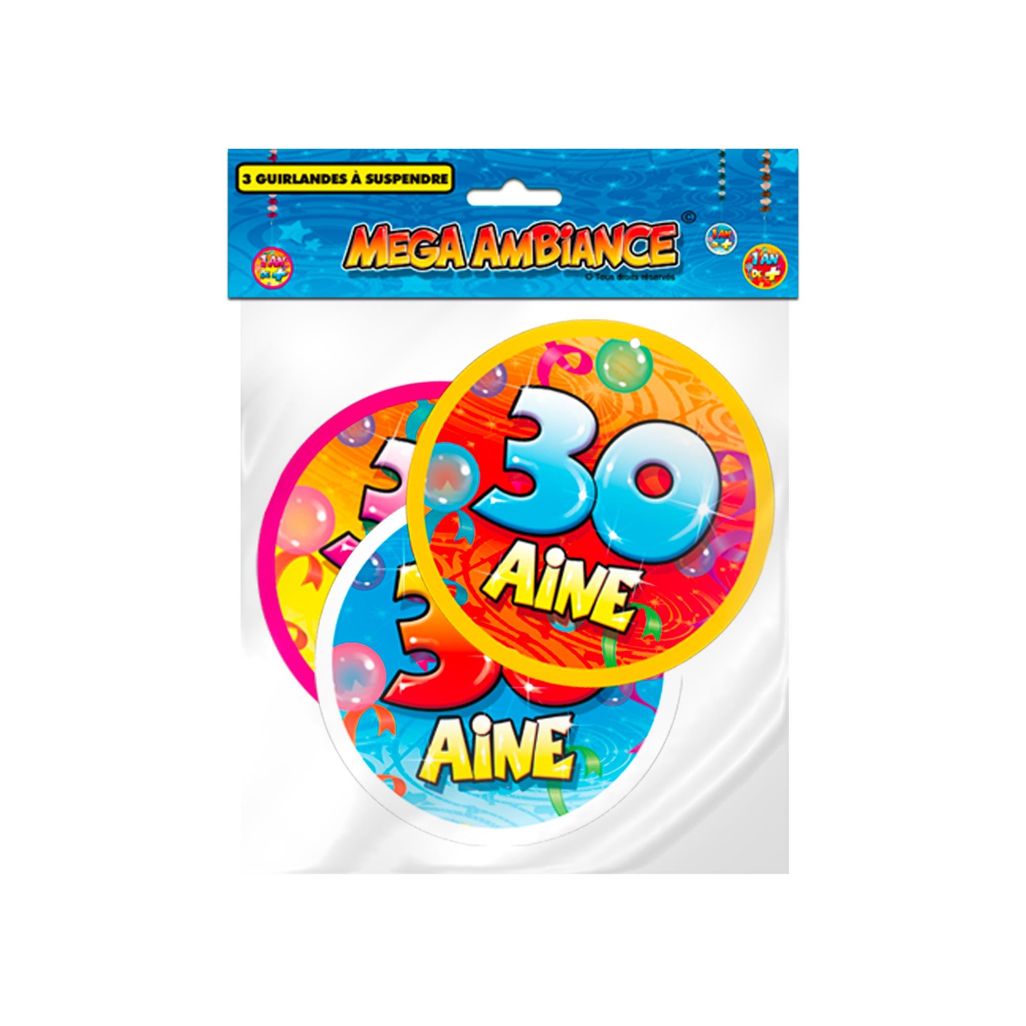 Sachet 3 guirlande 30 aine