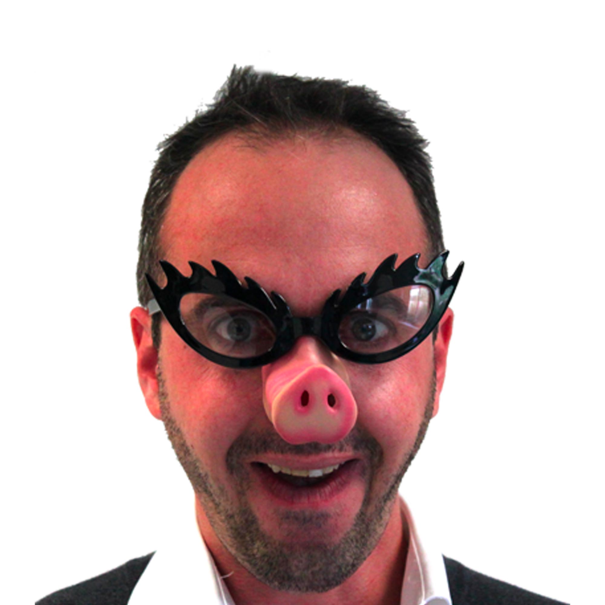 Lunettes avec nez cochon
