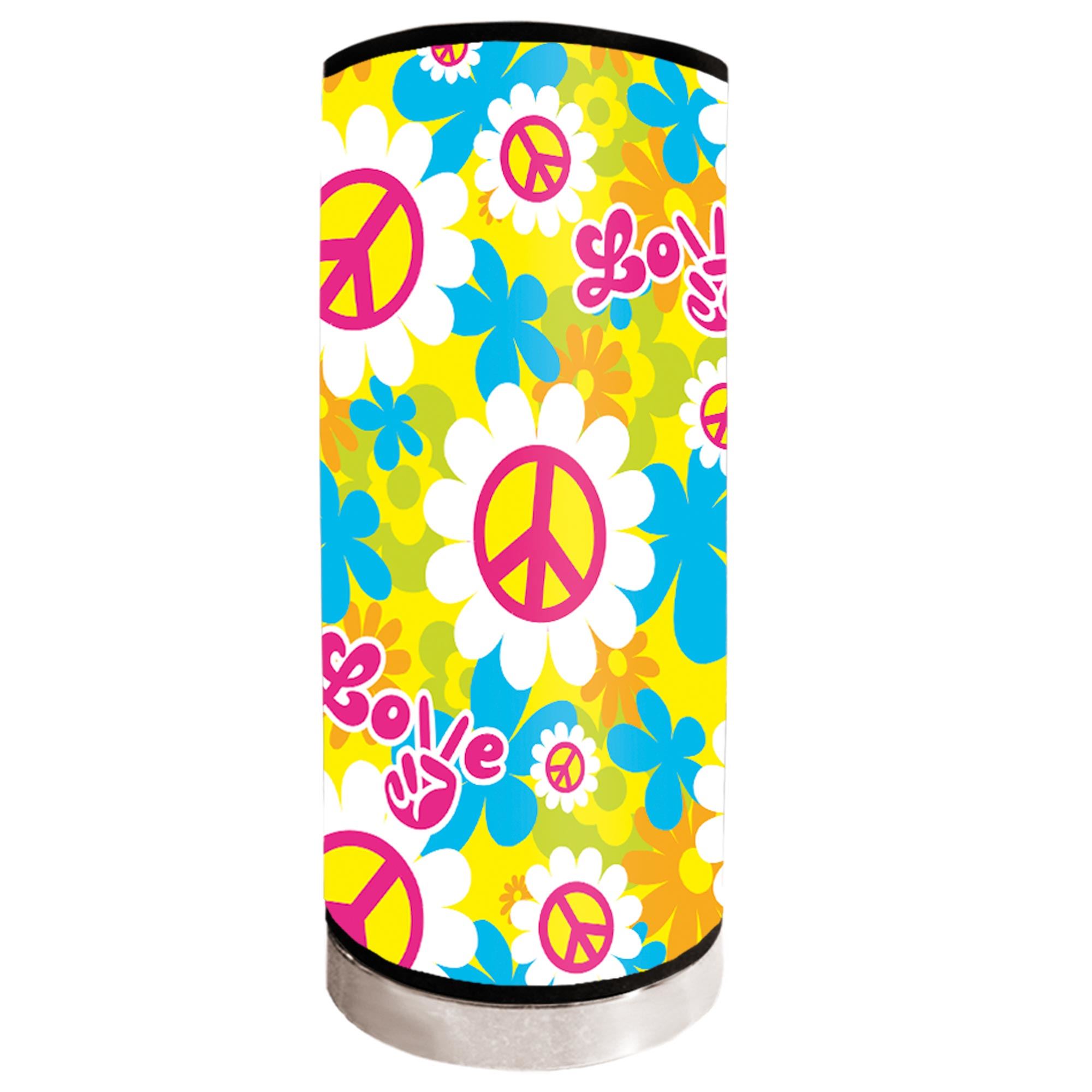 Lampe tube peace and love