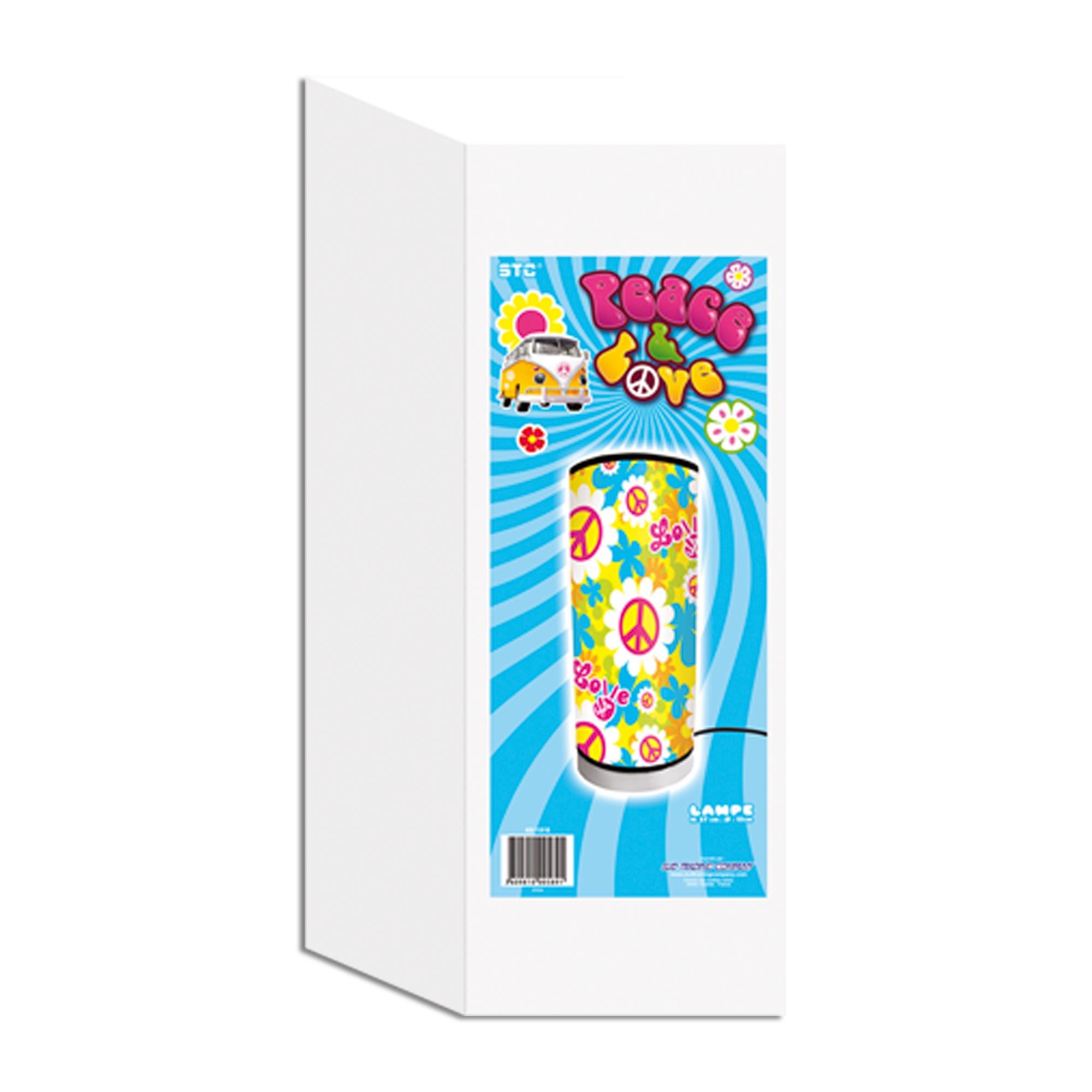 Lampe tube peace and love
