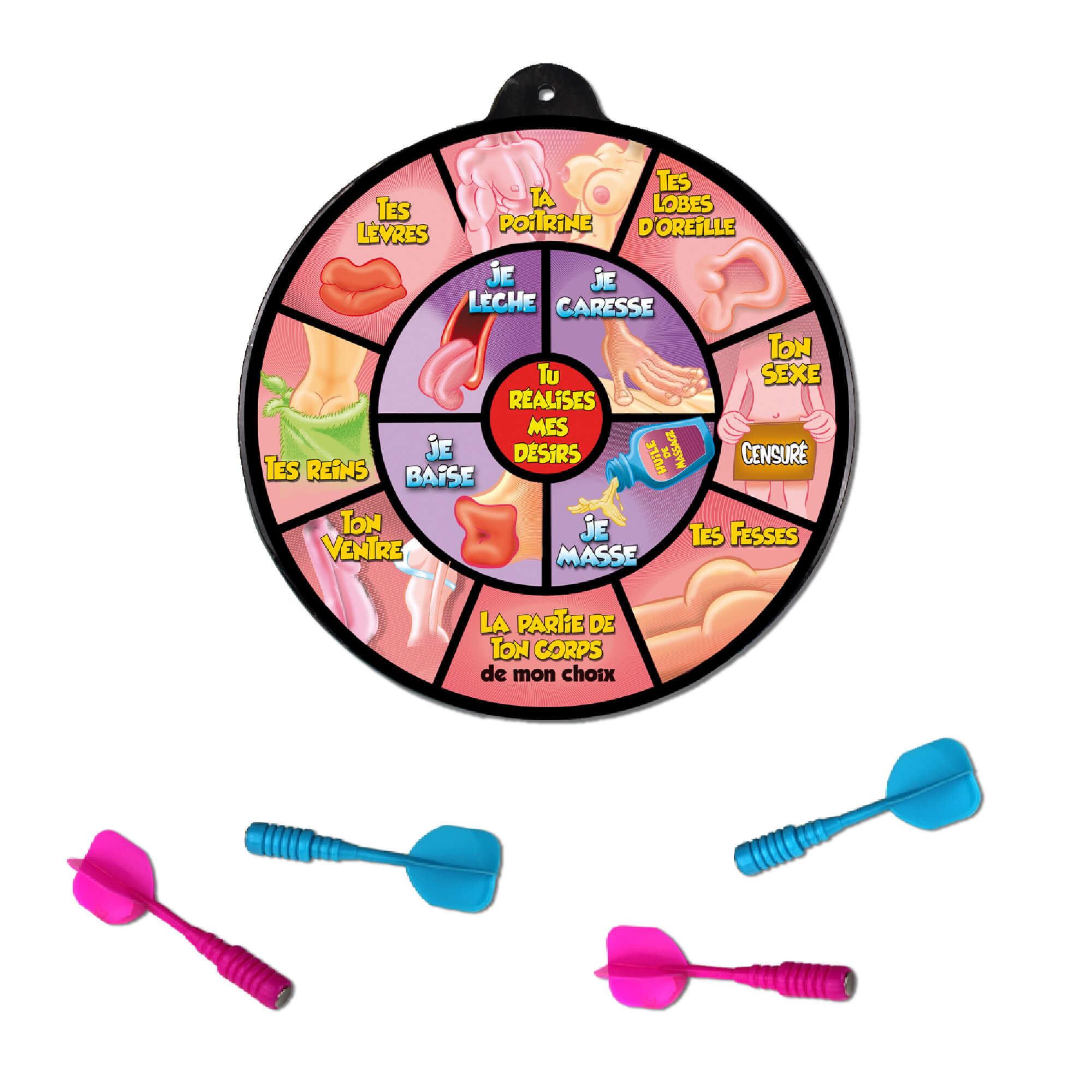 Jeu de flechettes cupidon