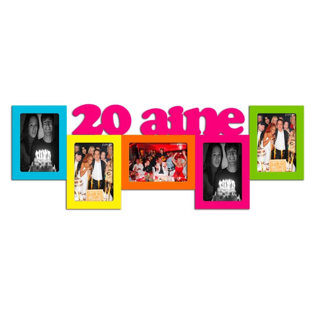Cadre photo 20aine multicolor