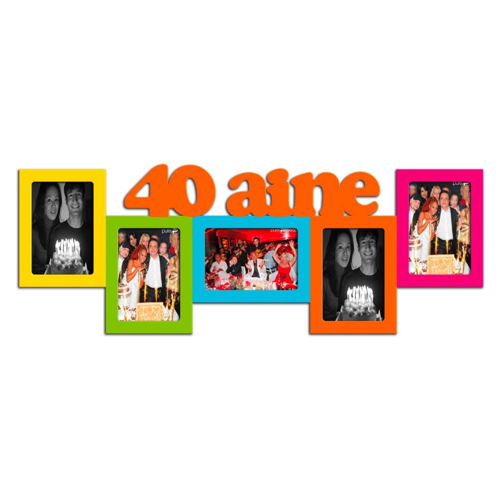 Cadre photo 40aine multicolor