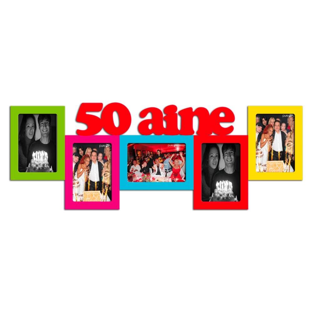 Cadre photo 50aine multicolor