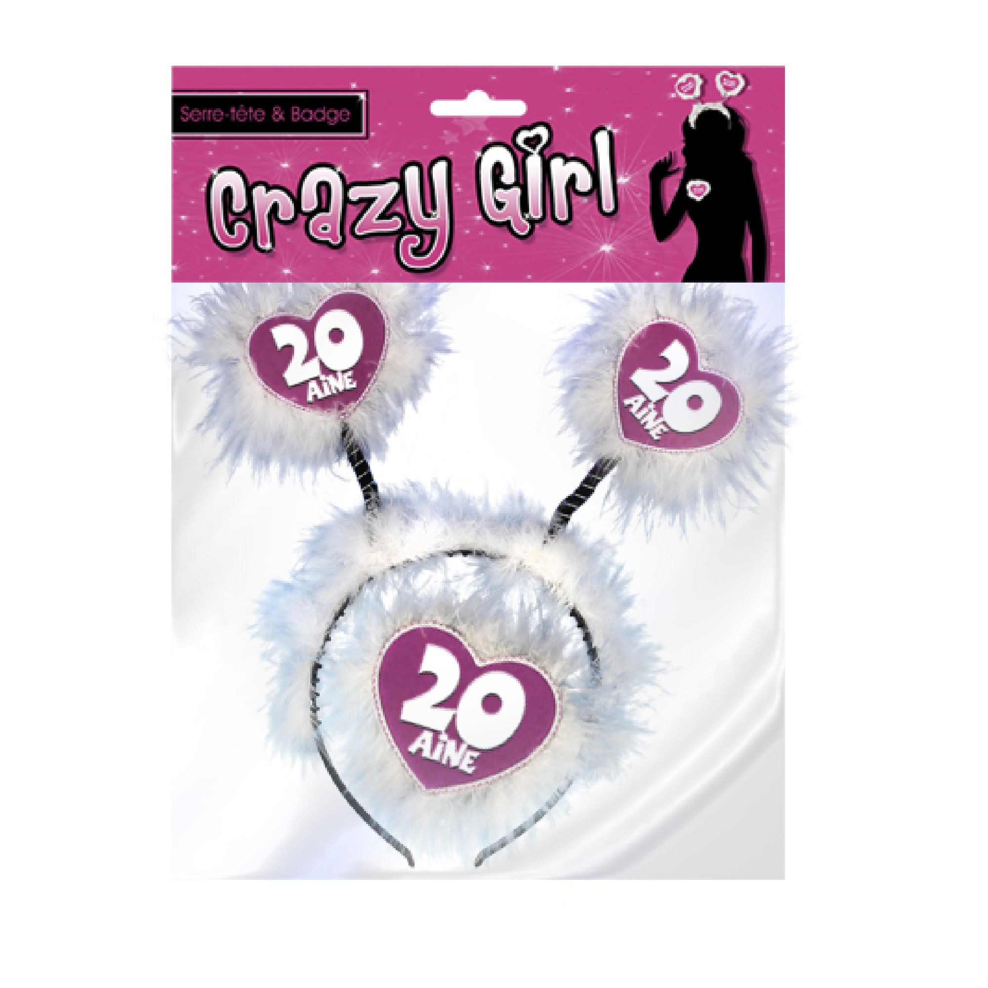 Serre tete et badge 20 aine
