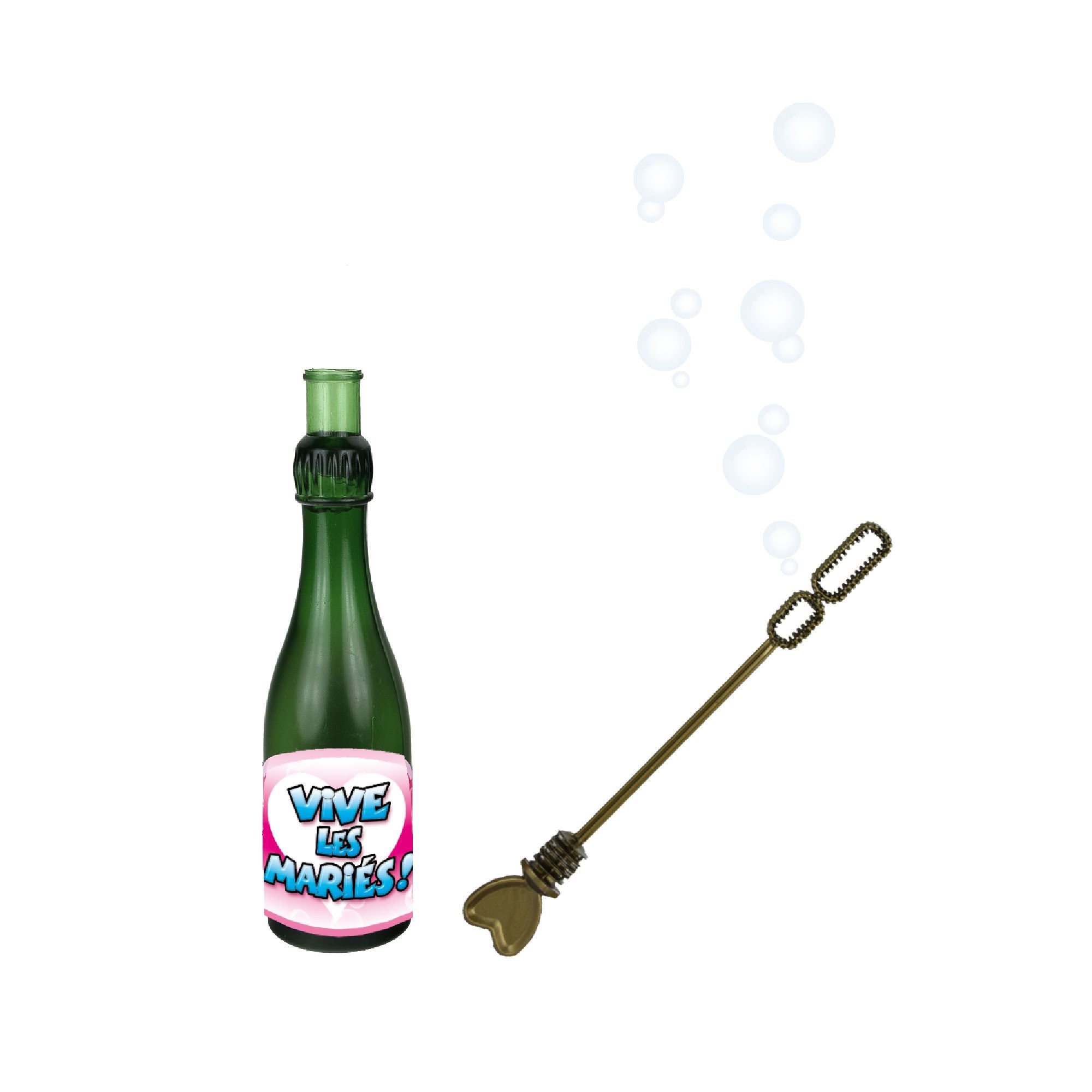 Bulle savon champagne mariage