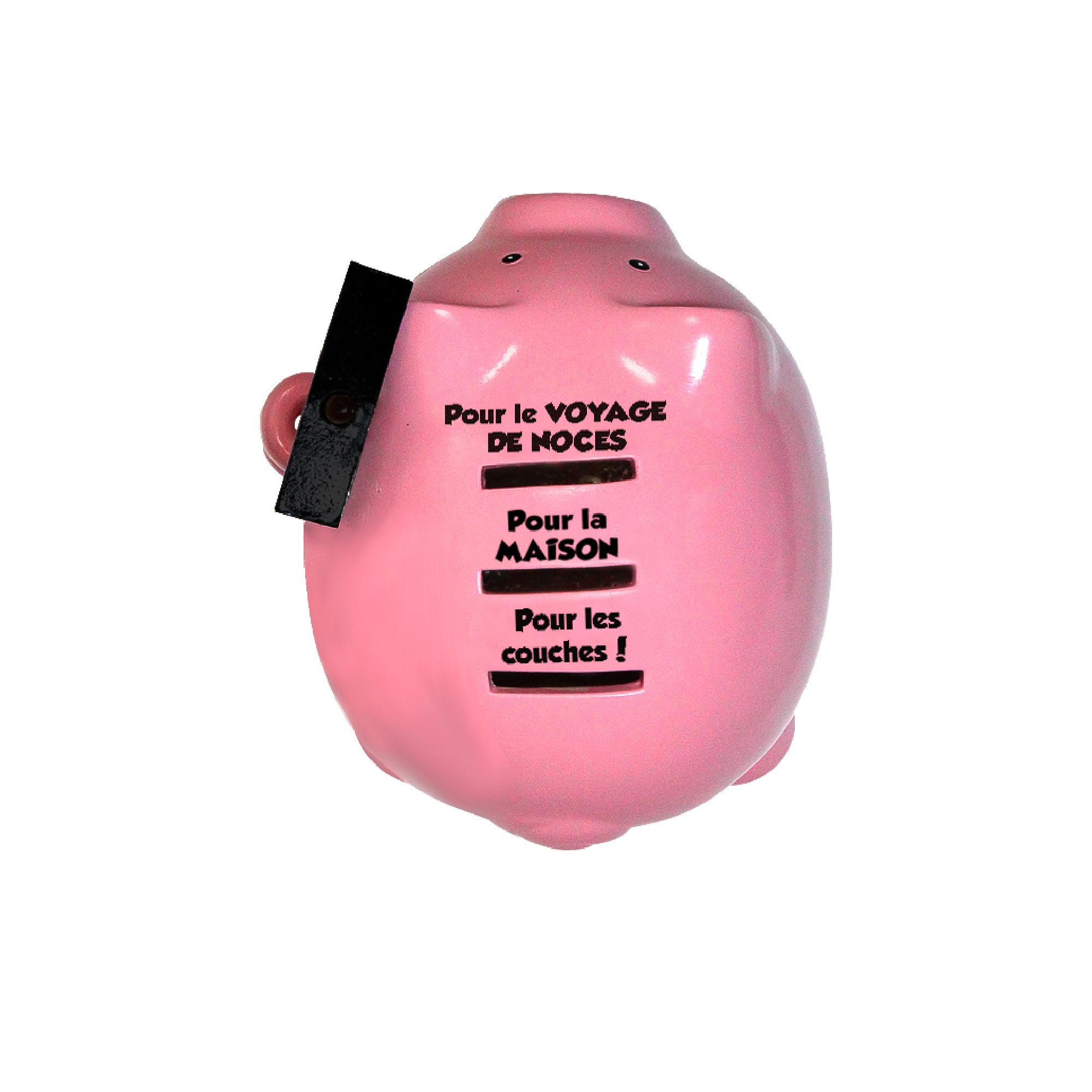 Tirelire cochon vive maries
