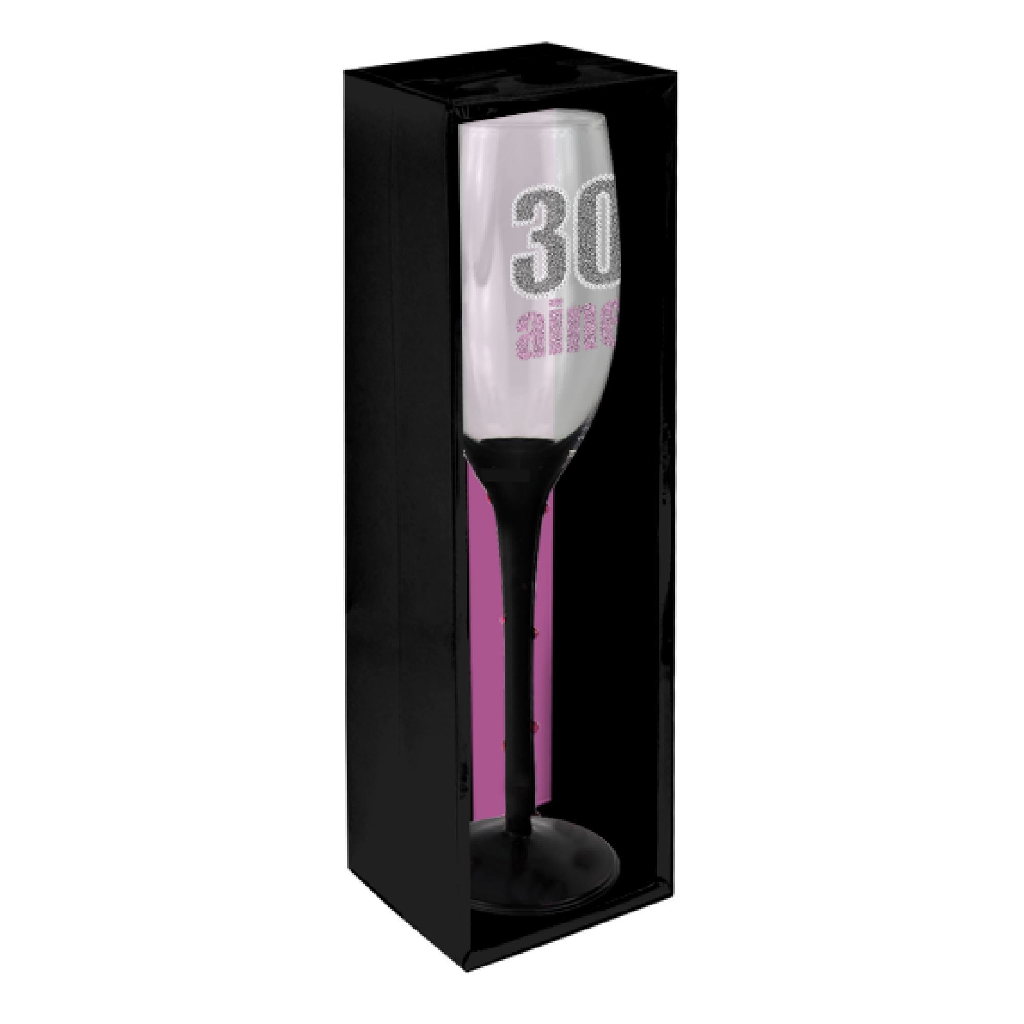 Flute champagne 30aine noire/