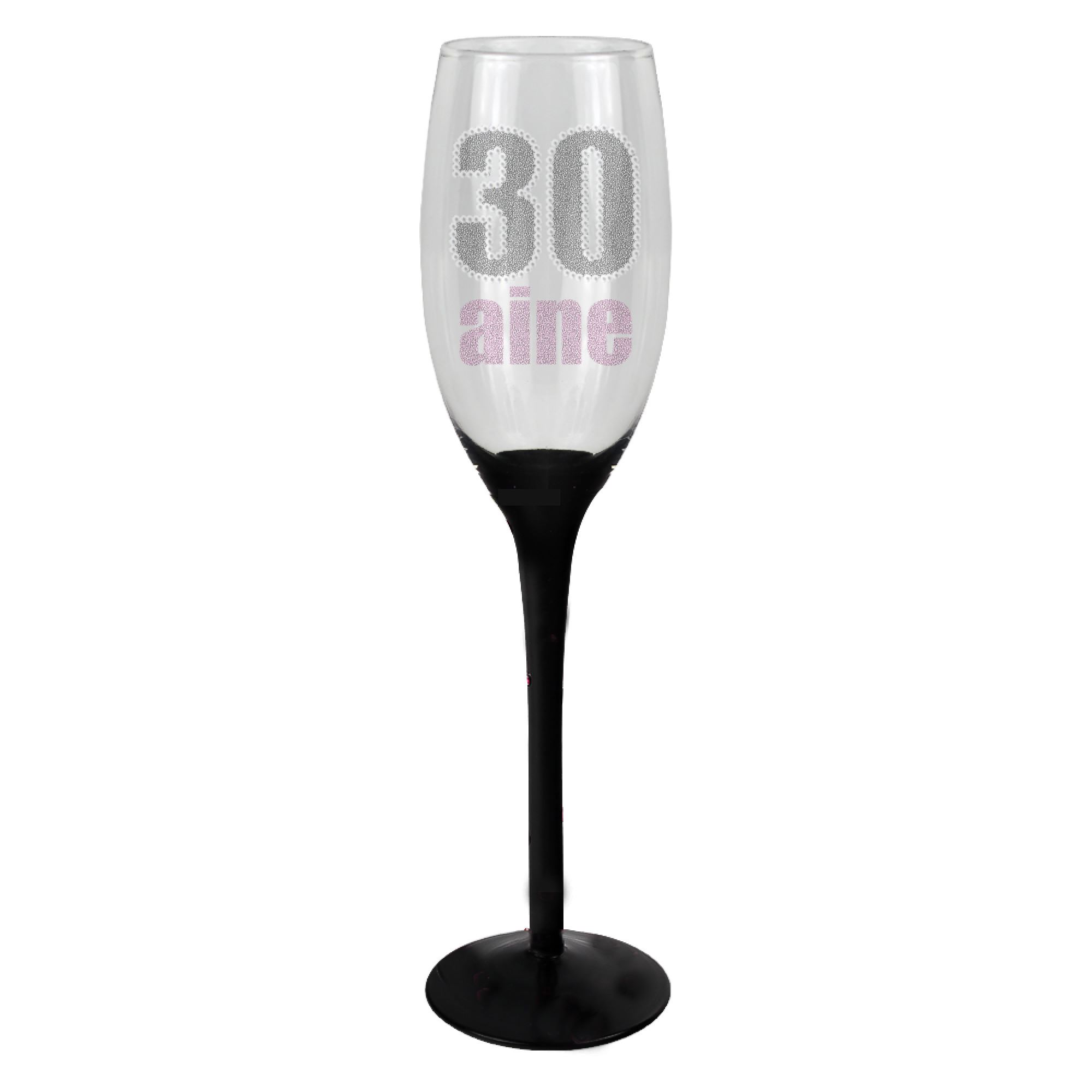 Flute champagne 30aine noire/