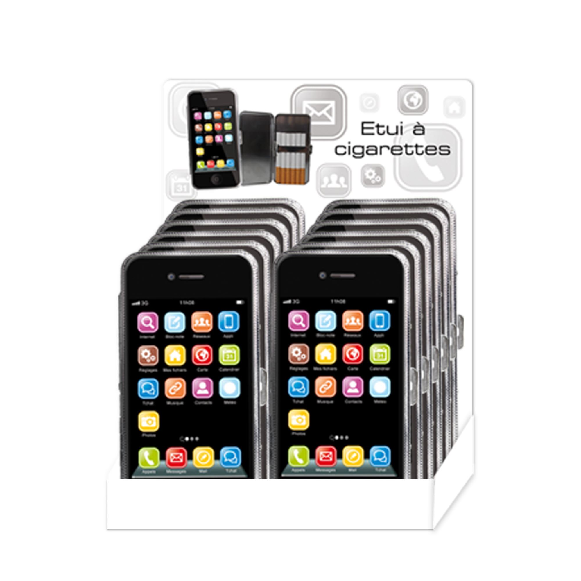 Etui cigarette telephone