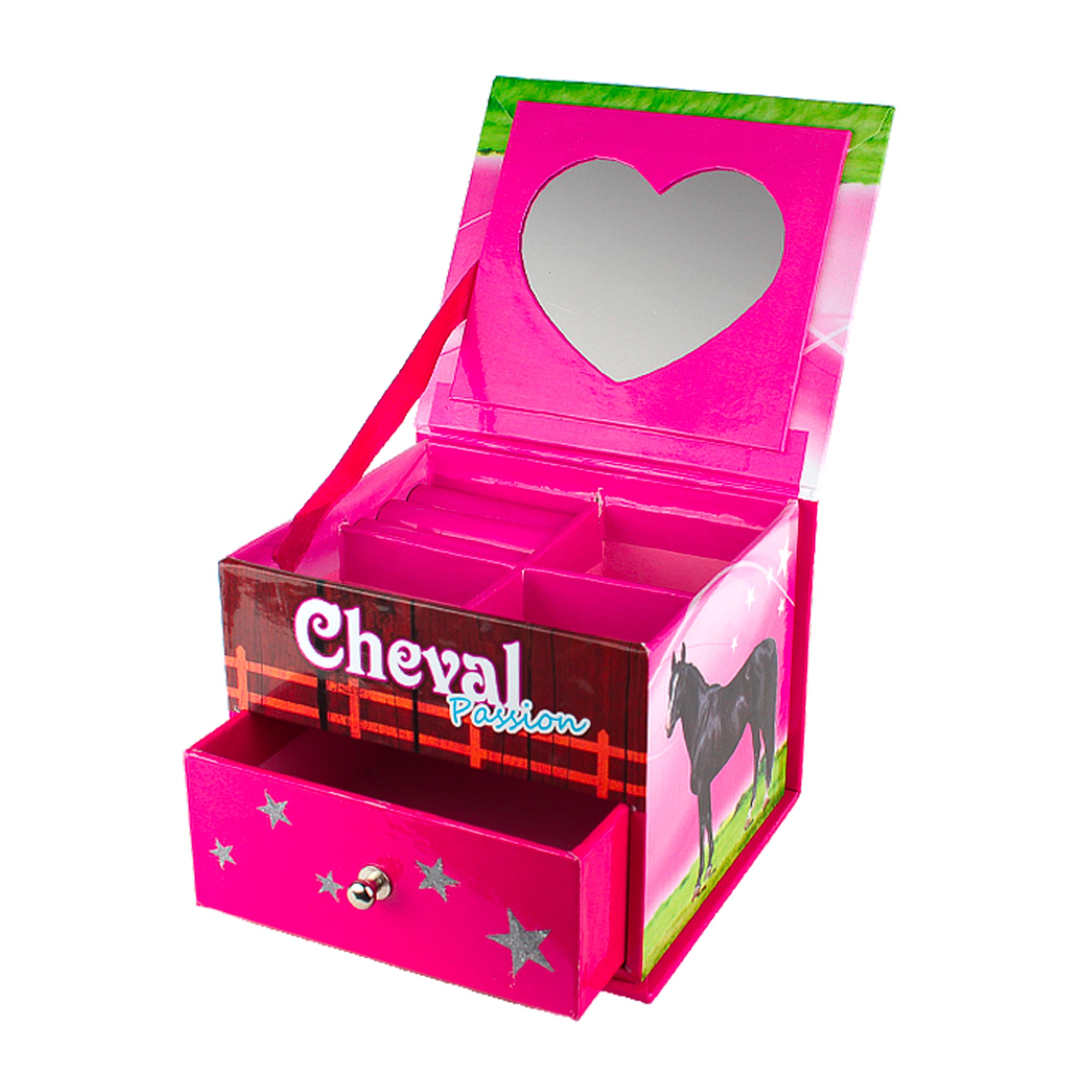 Boite a bijoux 1 tiroir cheval