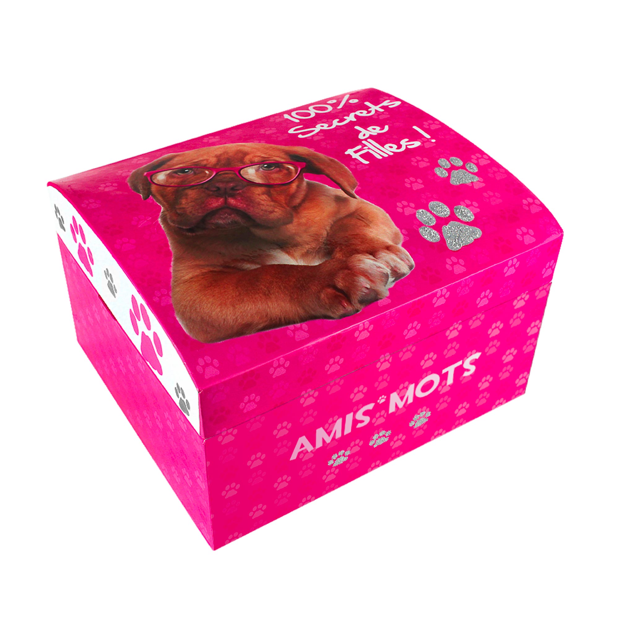 Boite a bijoux amis mots gm