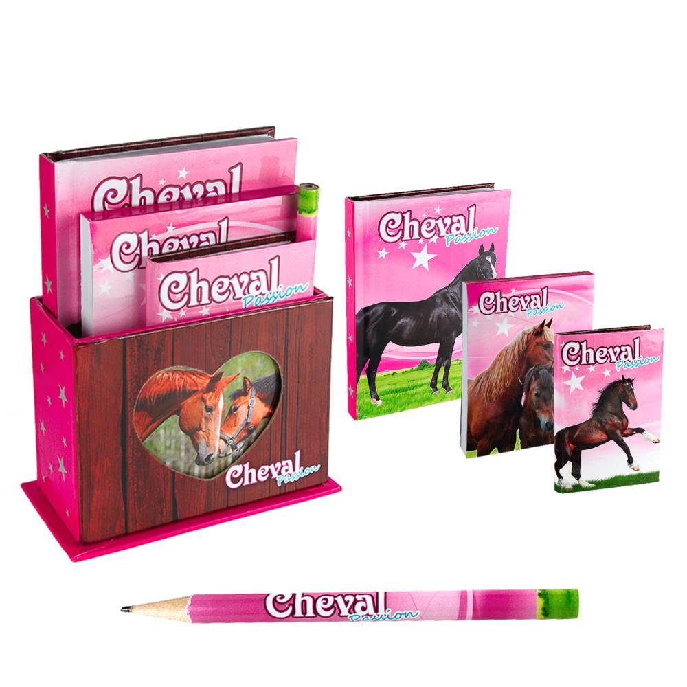 Coffret papeterie cheval