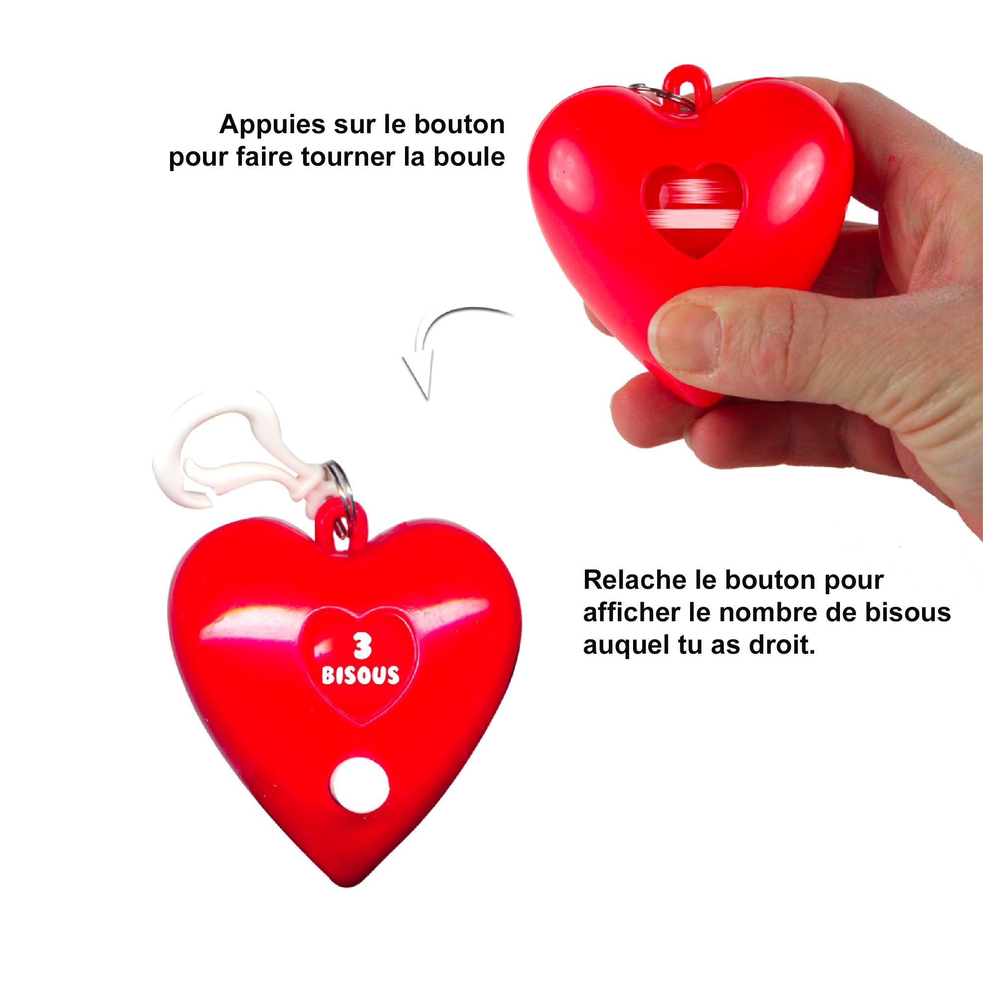 Porte cle jeu love bisous