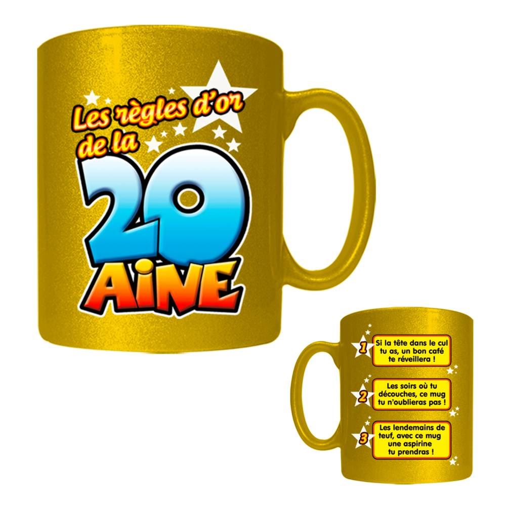 Mug regles d or 20 aine